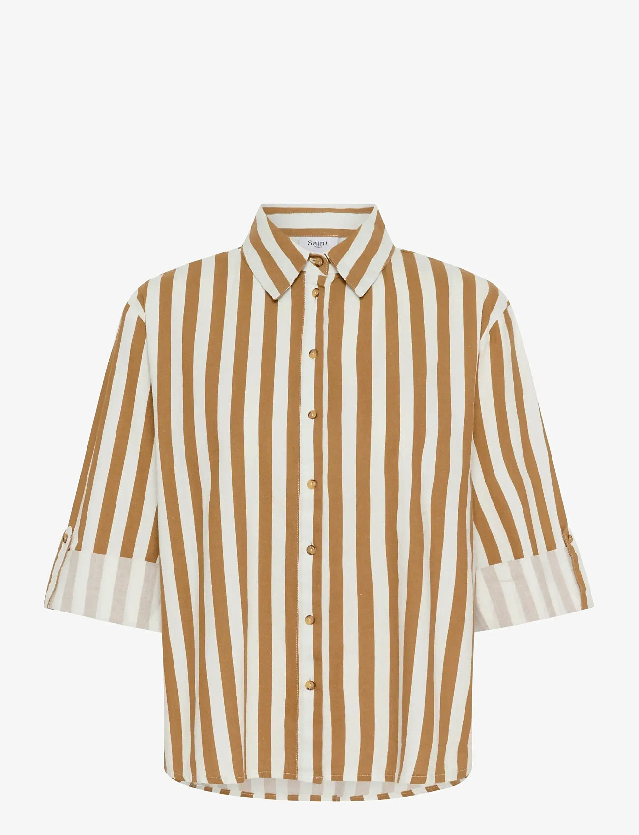 Saint Tropez - ZalindaSZ Shirt - langärmlige hemden - tiger's eye ice stripe - 1