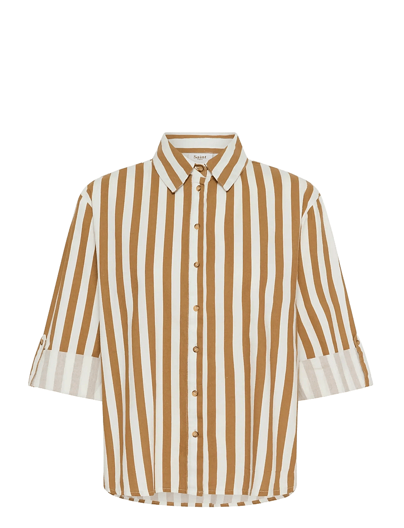 Saint Tropez - ZalindaSZ Shirt - langärmlige hemden - tiger's eye ice stripe - 1