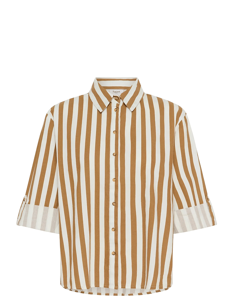 Saint Tropez - ZalindaSZ Shirt - langärmlige hemden - tiger's eye ice stripe - 1