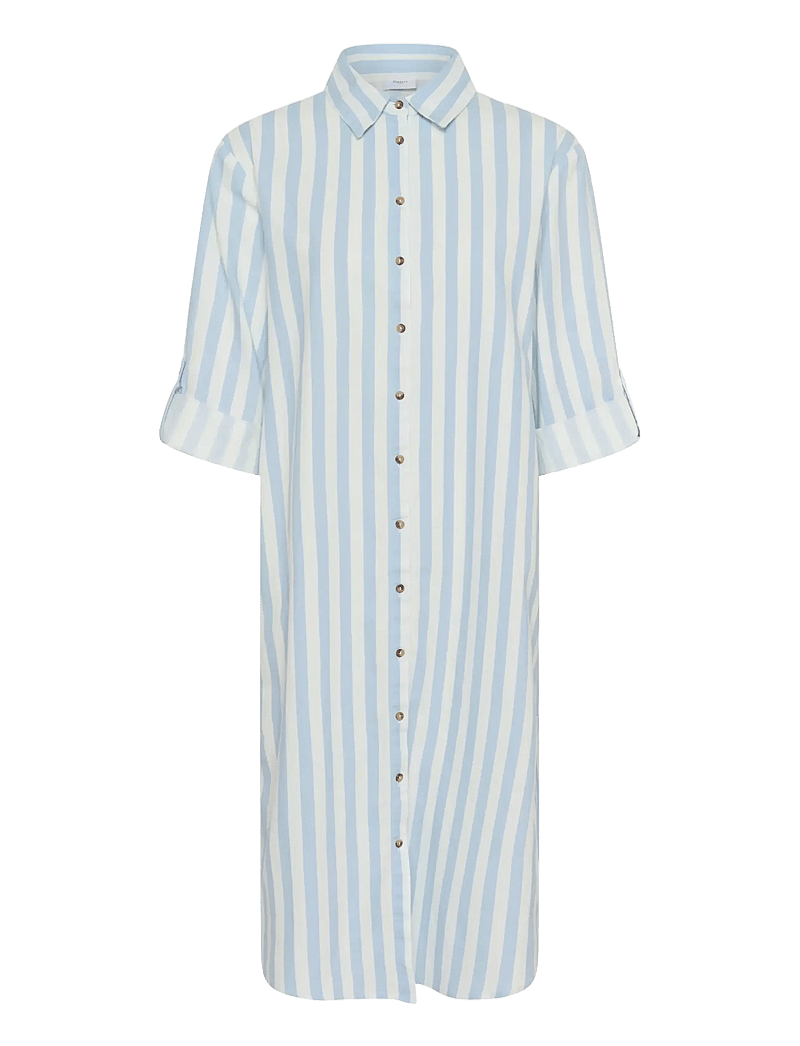 Saint Tropez - ZalindaSZ Shirt Dress - shirt dresses - skyway ice stripe - 1