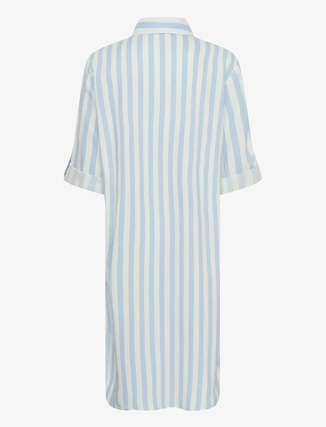 Saint Tropez - ZalindaSZ Shirt Dress - shirt dresses - skyway ice stripe - 2