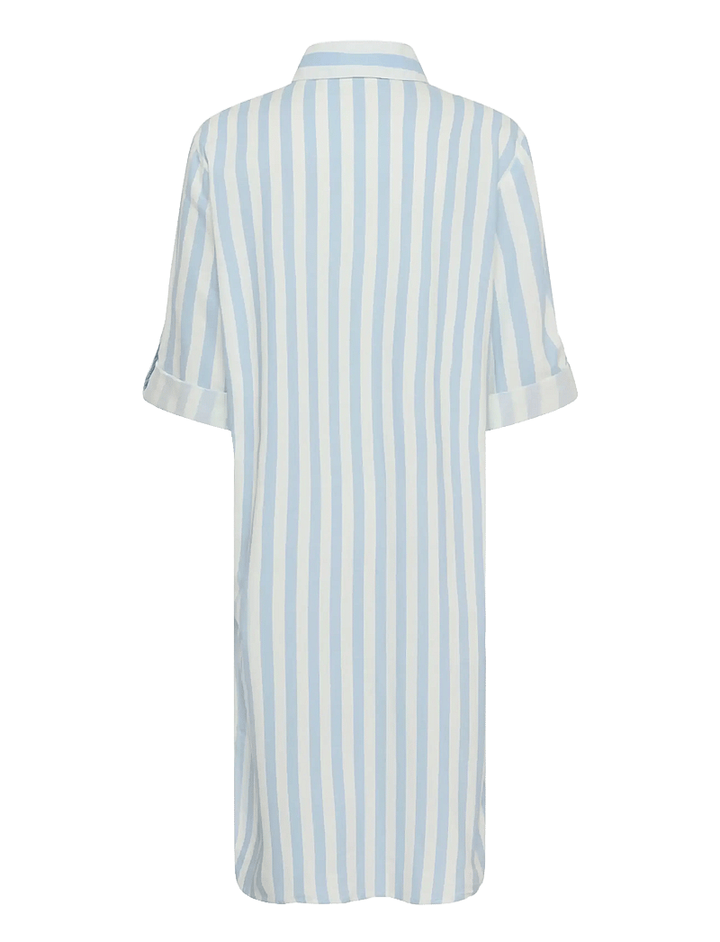 Saint Tropez - ZalindaSZ Shirt Dress - shirt dresses - skyway ice stripe - 2