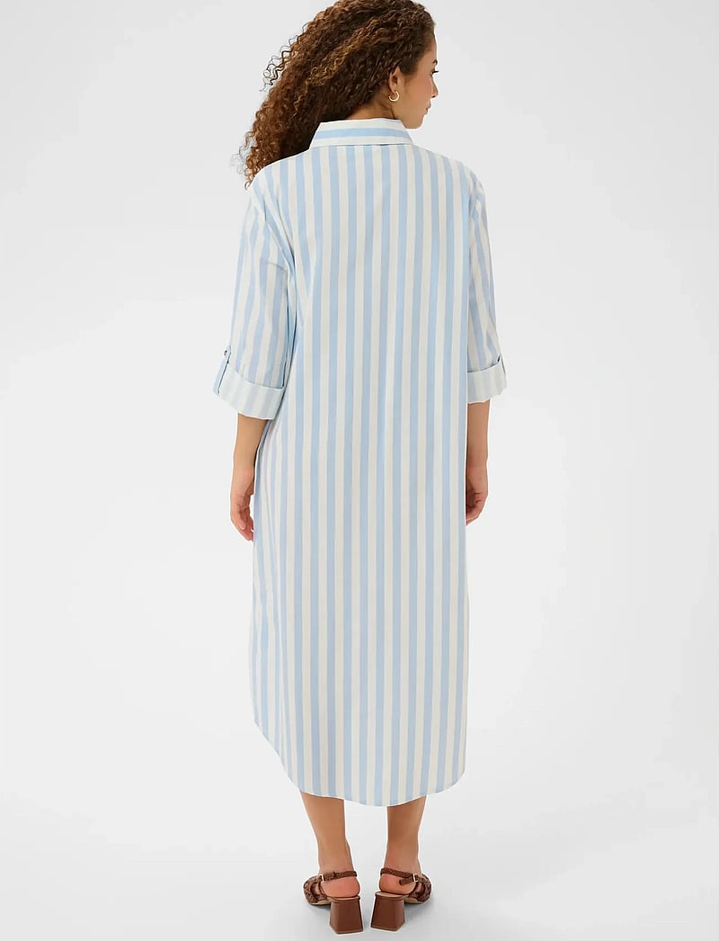 Saint Tropez - ZalindaSZ Shirt Dress - shirt dresses - skyway ice stripe - 3