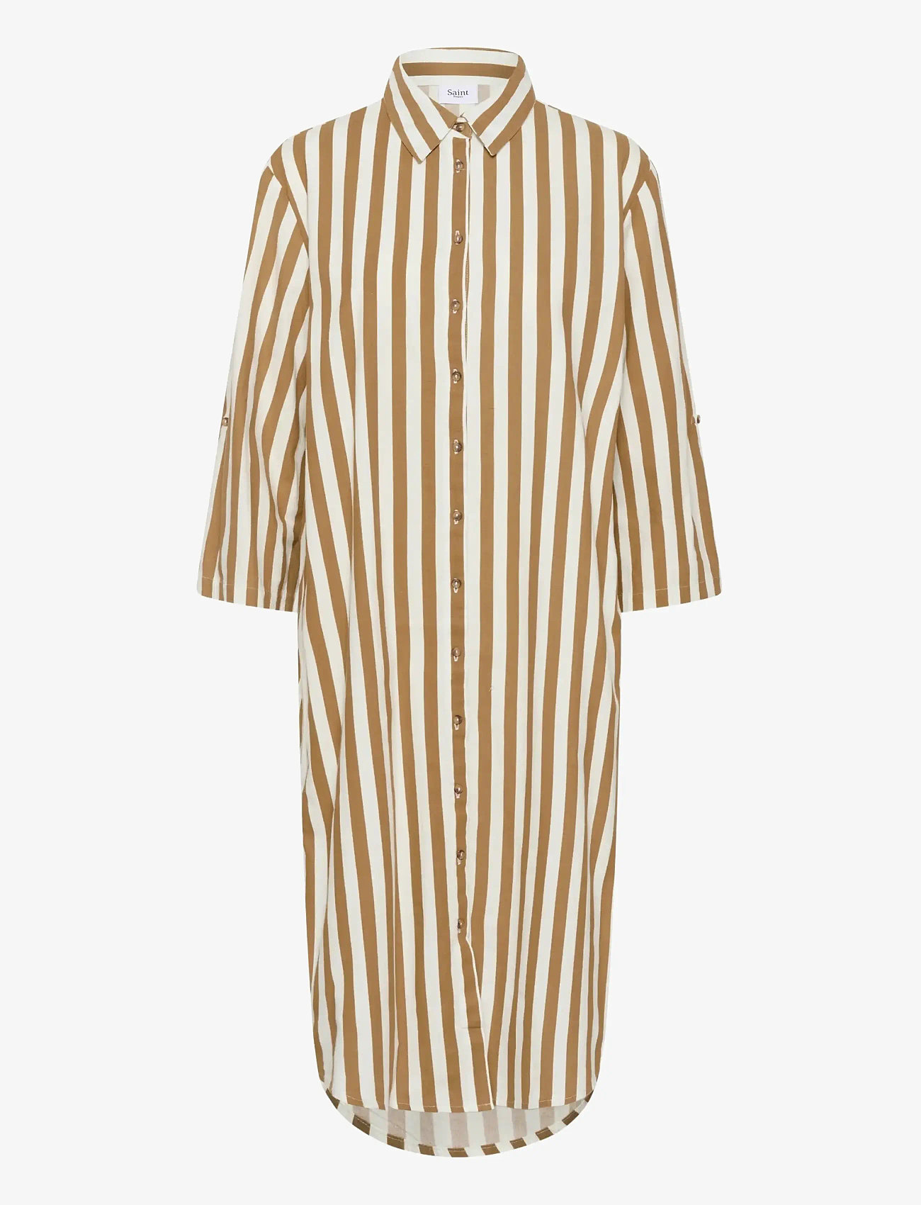 Saint Tropez - ZalindaSZ Shirt Dress - kreklkleitas - tiger's eye ice stripe - 1