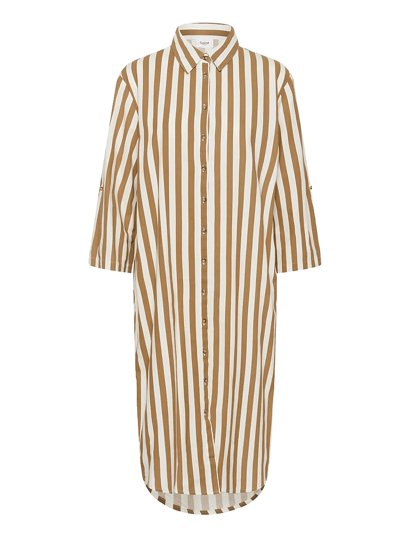 Saint Tropez - ZalindaSZ Shirt Dress - kreklkleitas - tiger's eye ice stripe - 1
