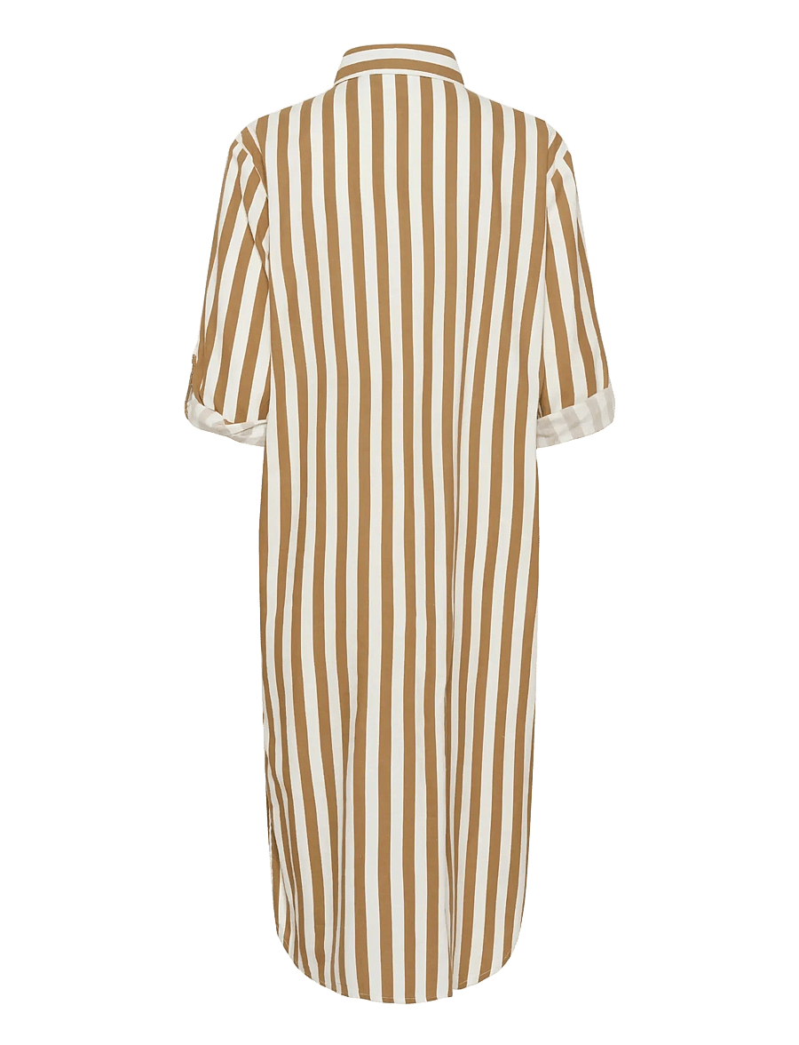 Saint Tropez - ZalindaSZ Shirt Dress - skjortekjoler - tiger's eye ice stripe - 2