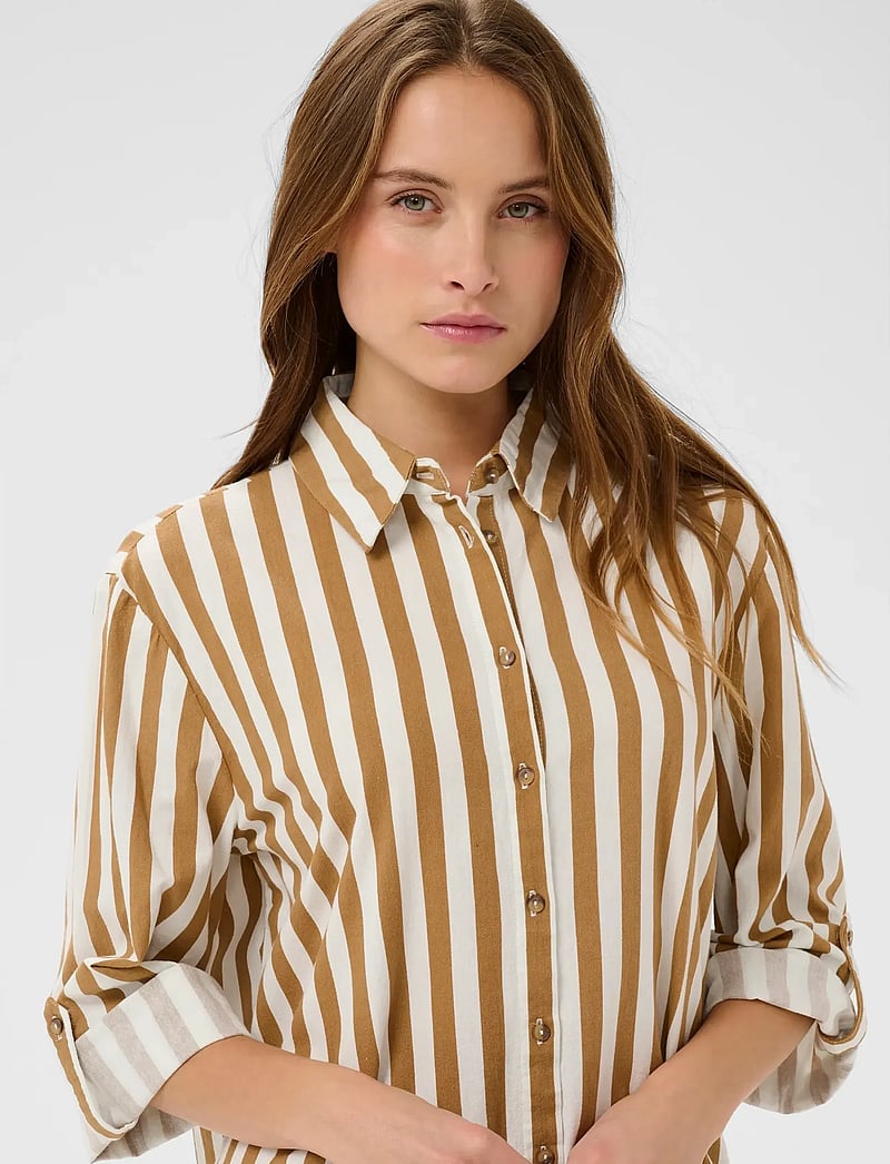 Saint Tropez - ZalindaSZ Shirt Dress - kreklkleitas - tiger's eye ice stripe - 4