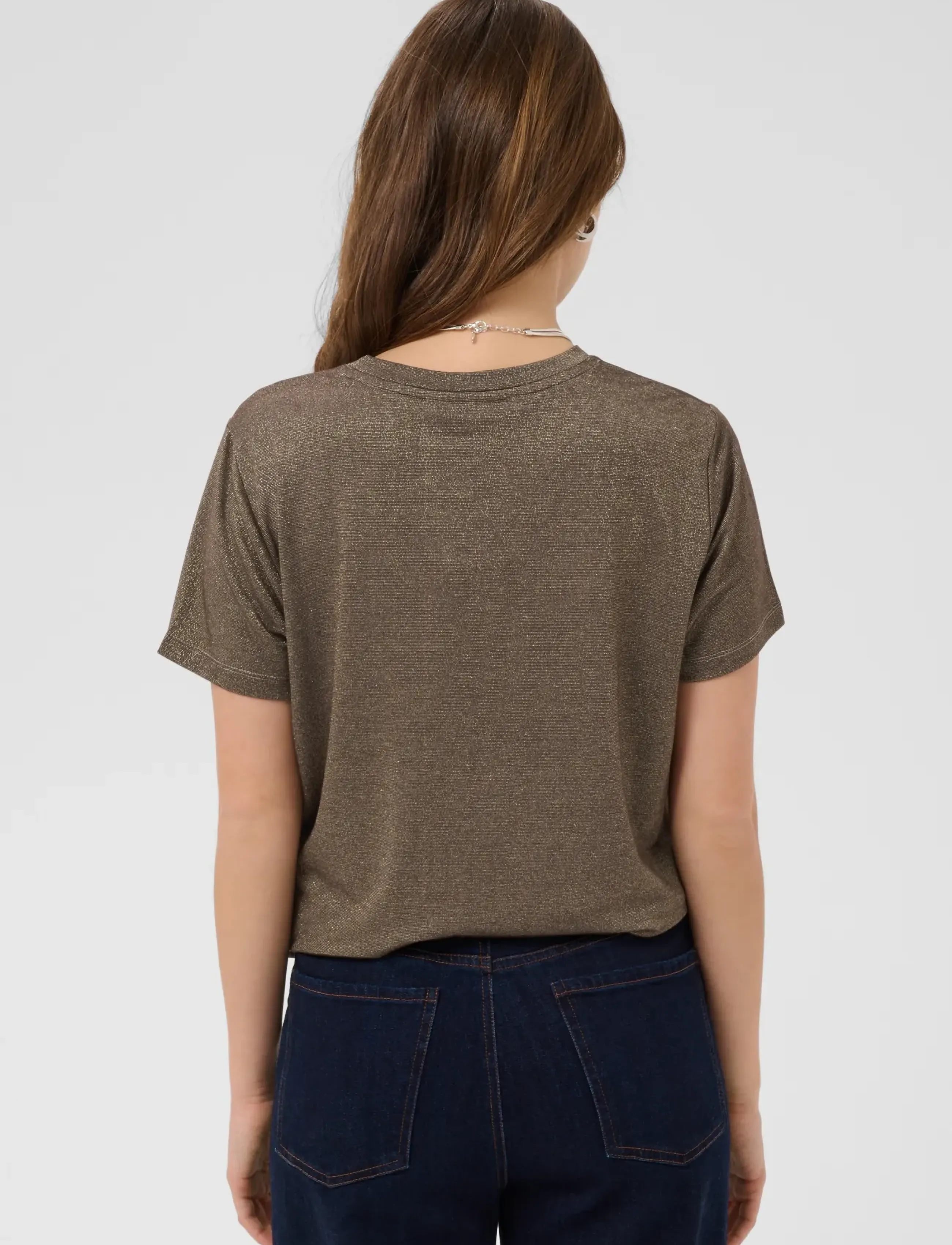 Saint Tropez - HagaSZ Regular T-Shirt - t-särgid - chocolate brown - 4