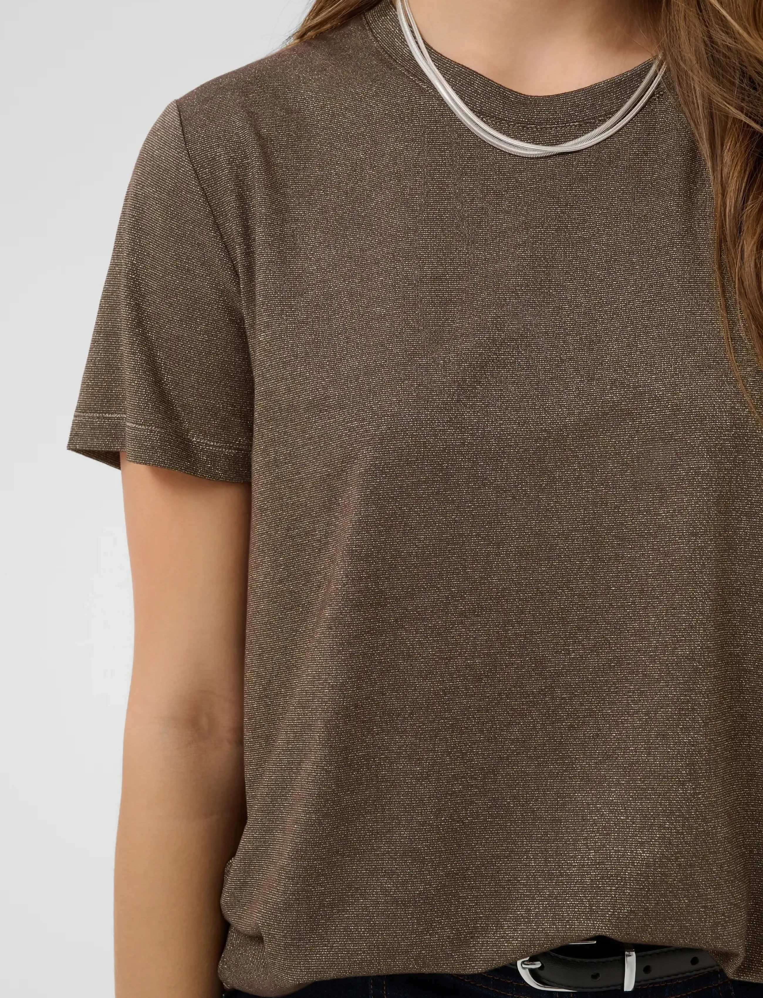 Saint Tropez - HagaSZ Regular T-Shirt - t-särgid - chocolate brown - 5