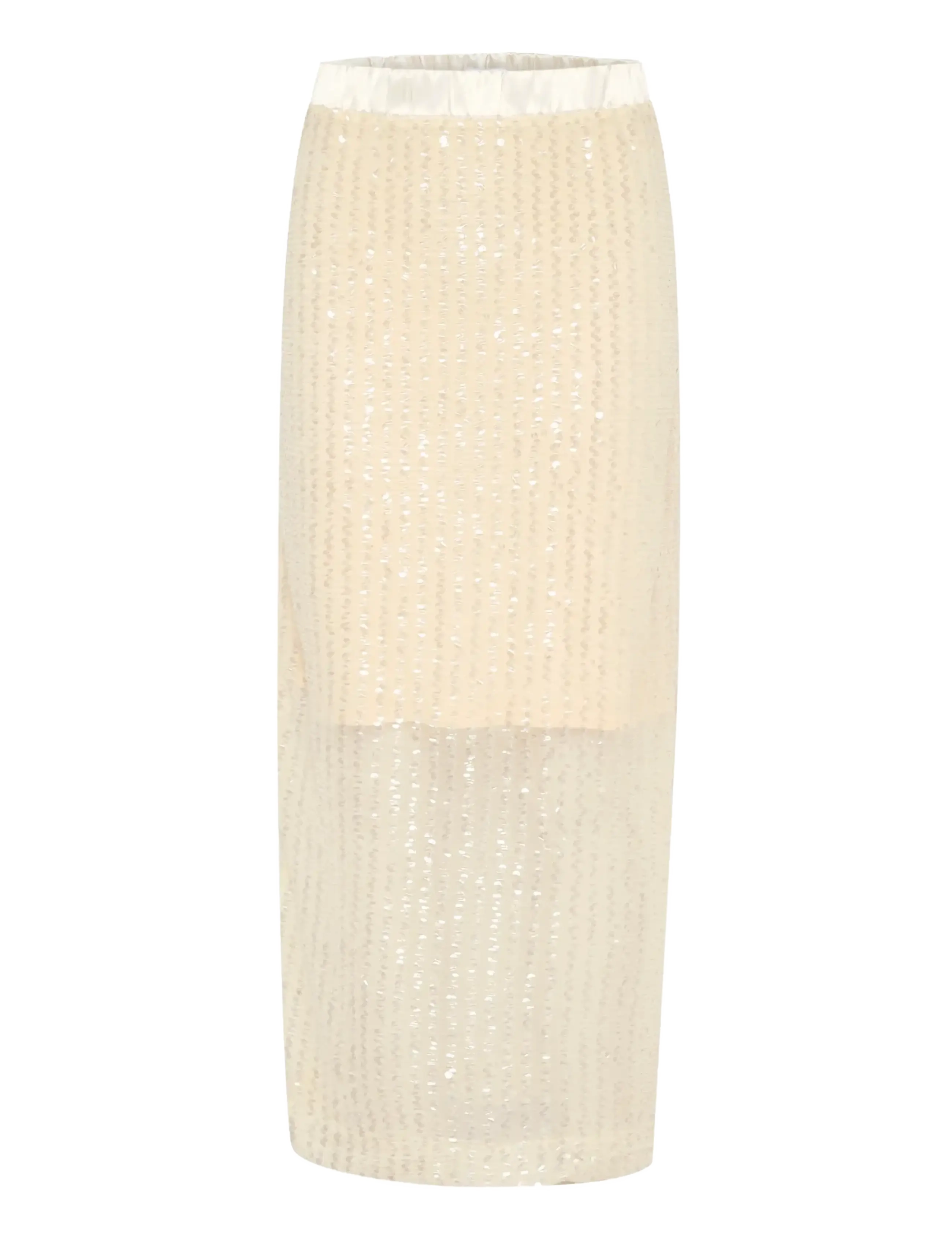 Saint Tropez JessaSZ Skirt - Sequin skirts - RAINY DAY / cream