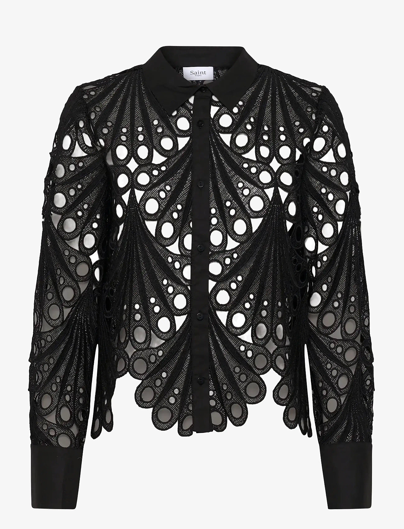 Saint Tropez - JiliannaSZ Shirt - langärmlige hemden - black - 1