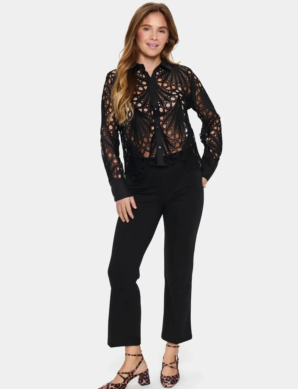 Saint Tropez - JiliannaSZ Shirt - pikkade varrukatega särgid - black - 0