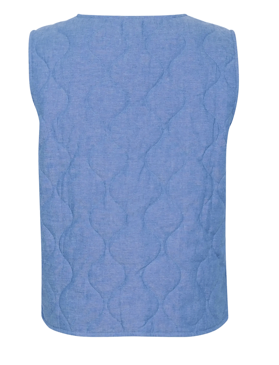 Saint Tropez - ZelittaSZ Quilt Vest - spring jackets - palace blue - 2