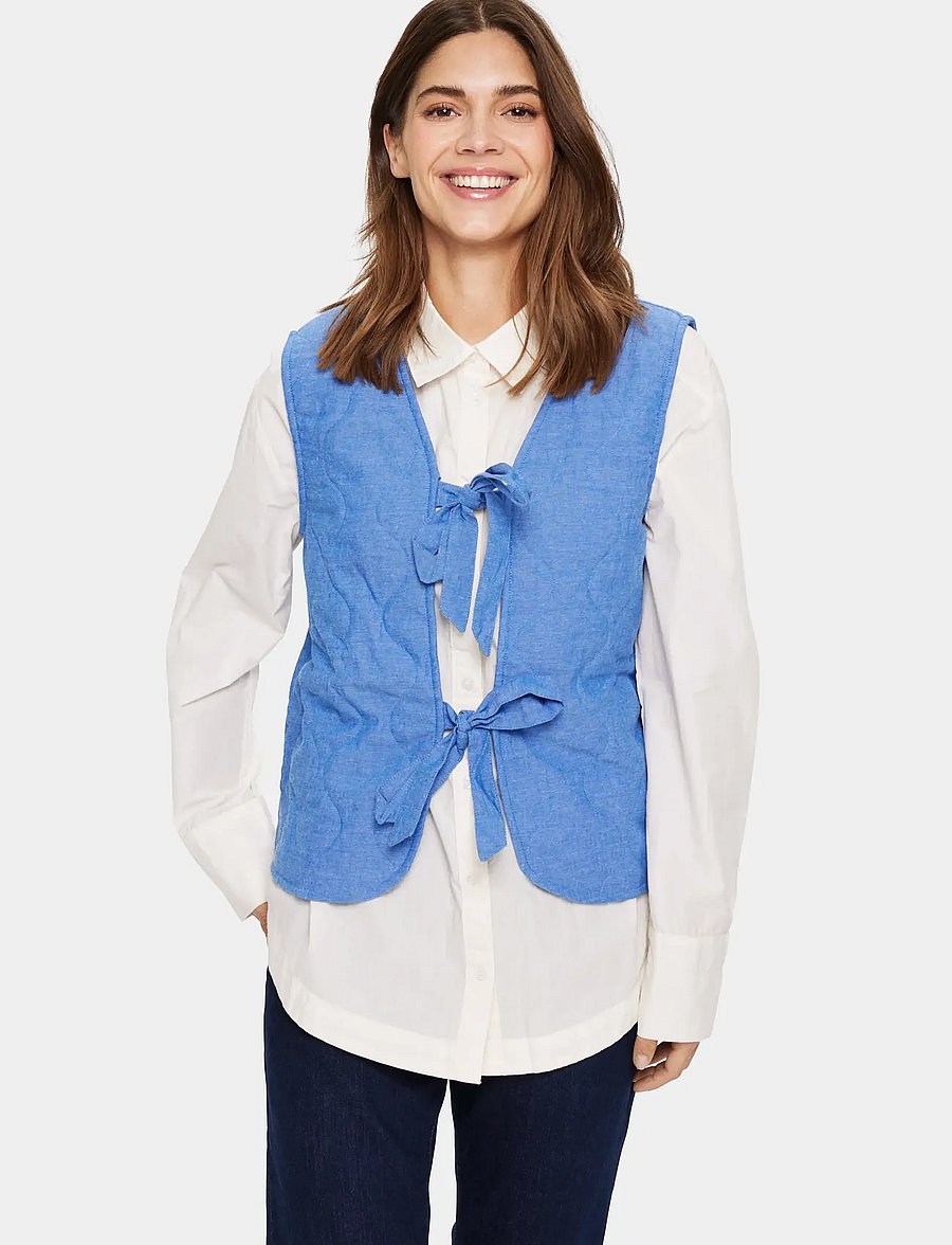 Saint Tropez - ZelittaSZ Quilt Vest - spring jackets - palace blue - 0