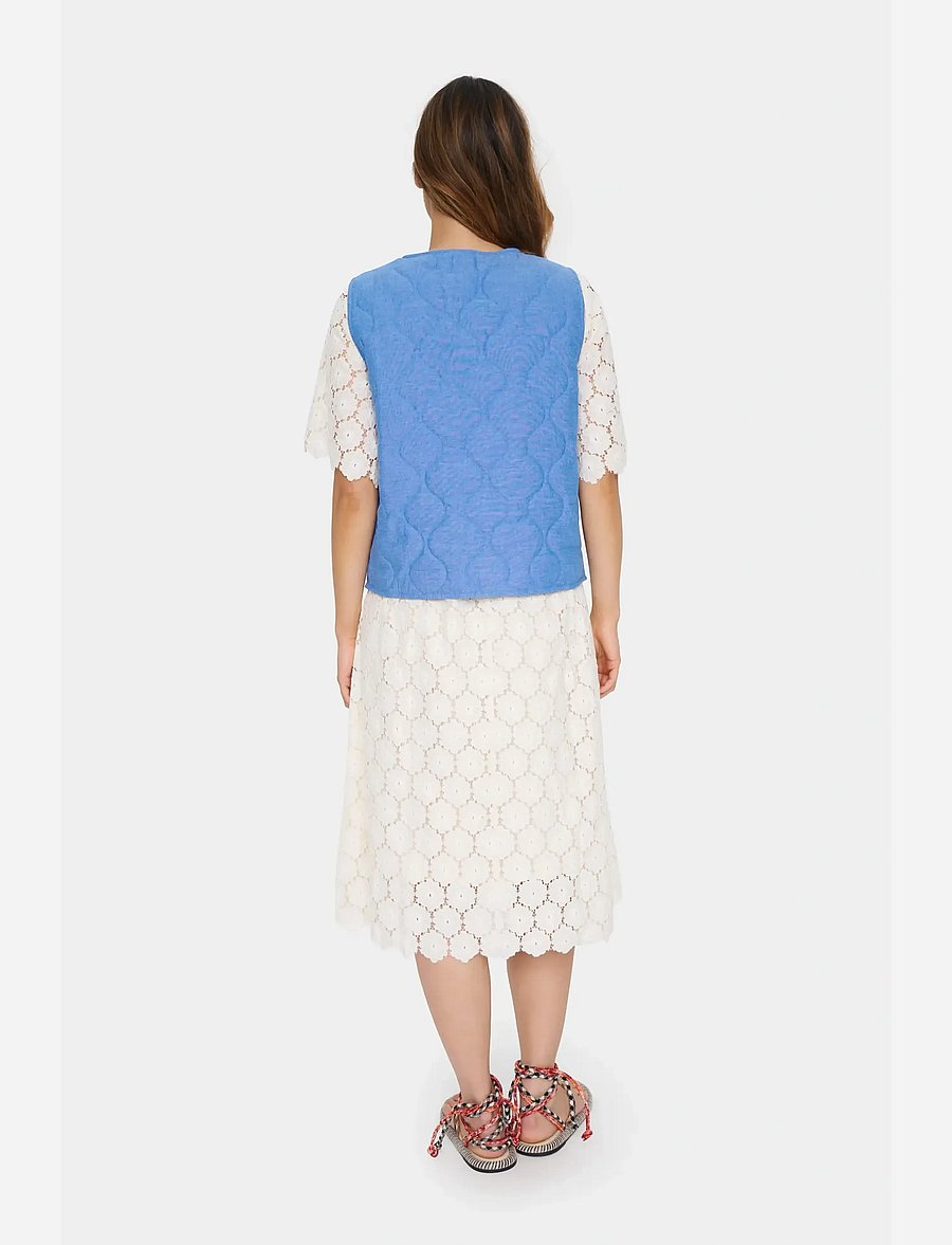 Saint Tropez - ZelittaSZ Quilt Vest - spring jackets - palace blue - 4