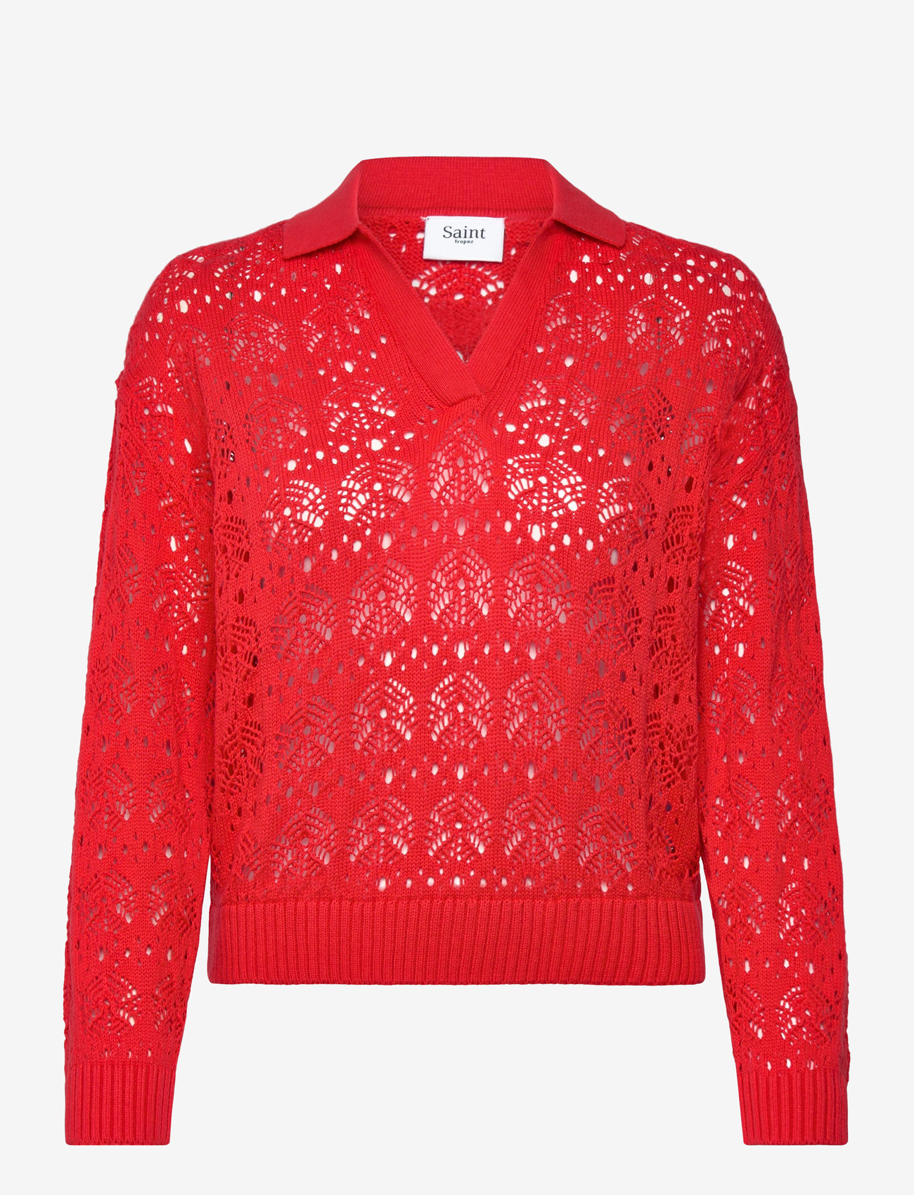 Saint Tropez - JunaSZ Polo Pullover - herbstliche kleidung - flame scarlet - 0