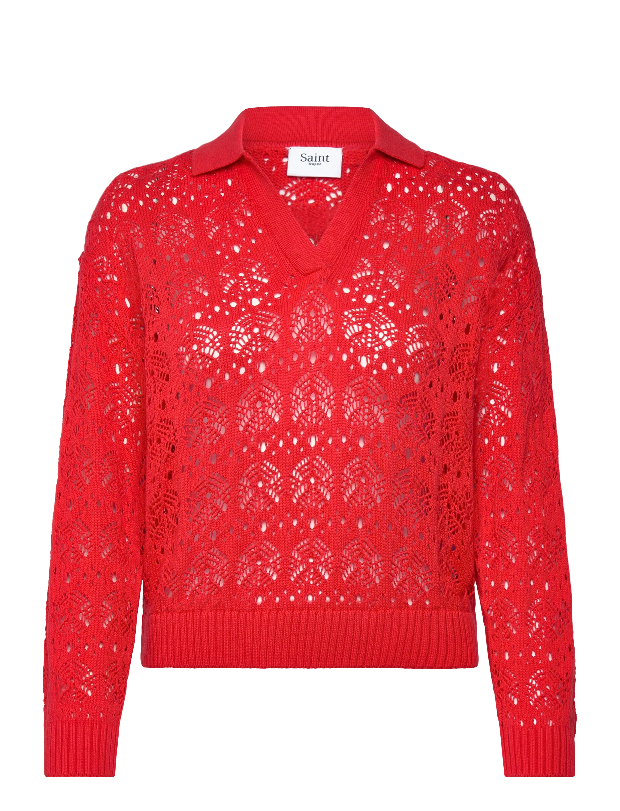 Saint Tropez JunaSZ Polo Pullover - Riided - FLAME SCARLET / red