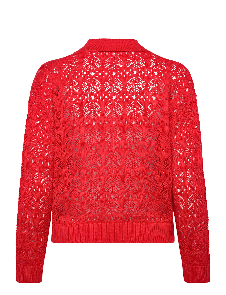 Saint Tropez - JunaSZ Polo Pullover - stickade tröjor - flame scarlet - 1