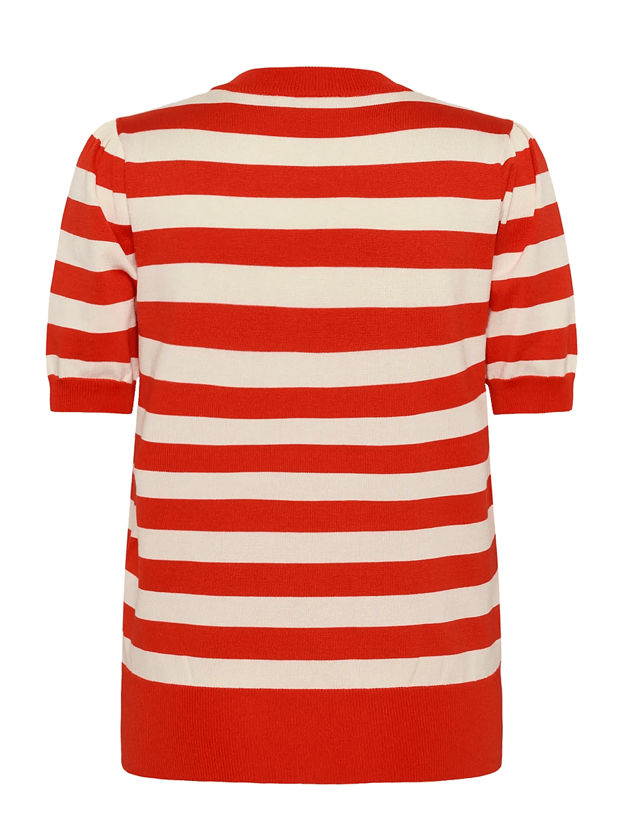 Saint Tropez - MilaSZ SS Block Stripe Pullover - pullover - valiant seedpearl block stripe - 2