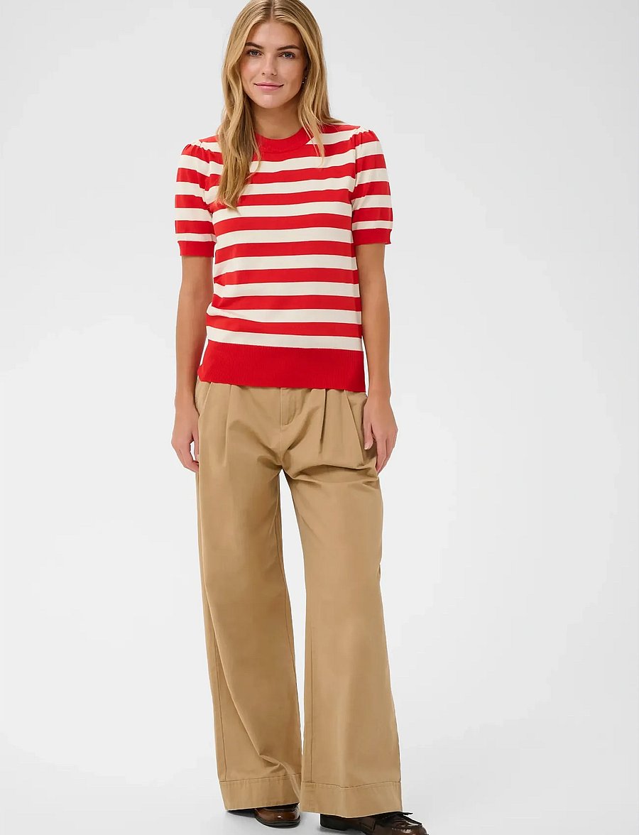 Saint Tropez - MilaSZ SS Block Stripe Pullover - pullover - valiant seedpearl block stripe - 3