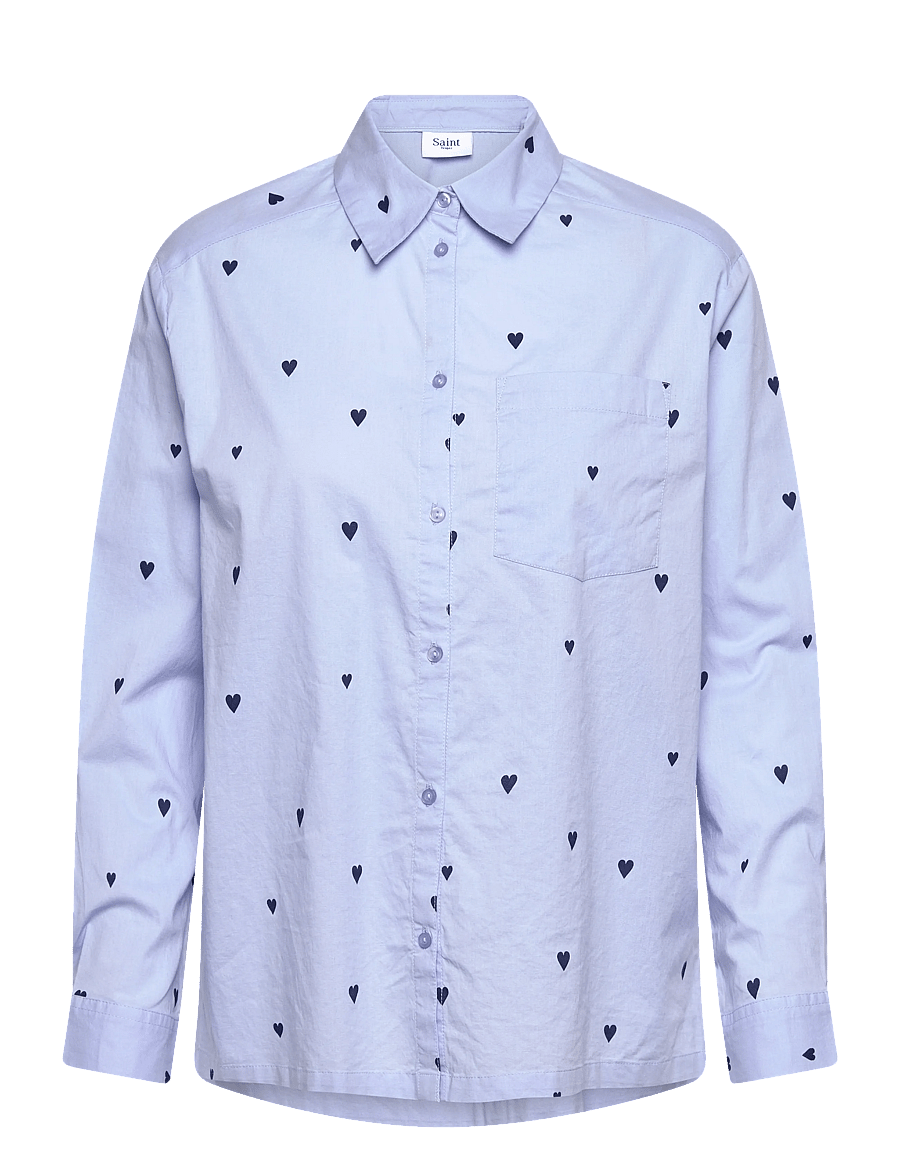Saint Tropez - JalineSZ Shirt - langärmlige hemden - serenity nightsky harts - 0