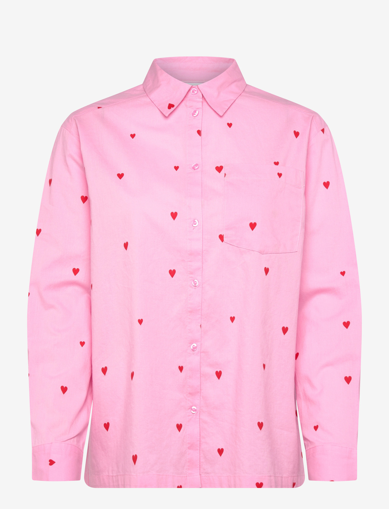 Saint Tropez - JalineSZ Shirt - langærmede skjorter - bonbon flame hearts - 0