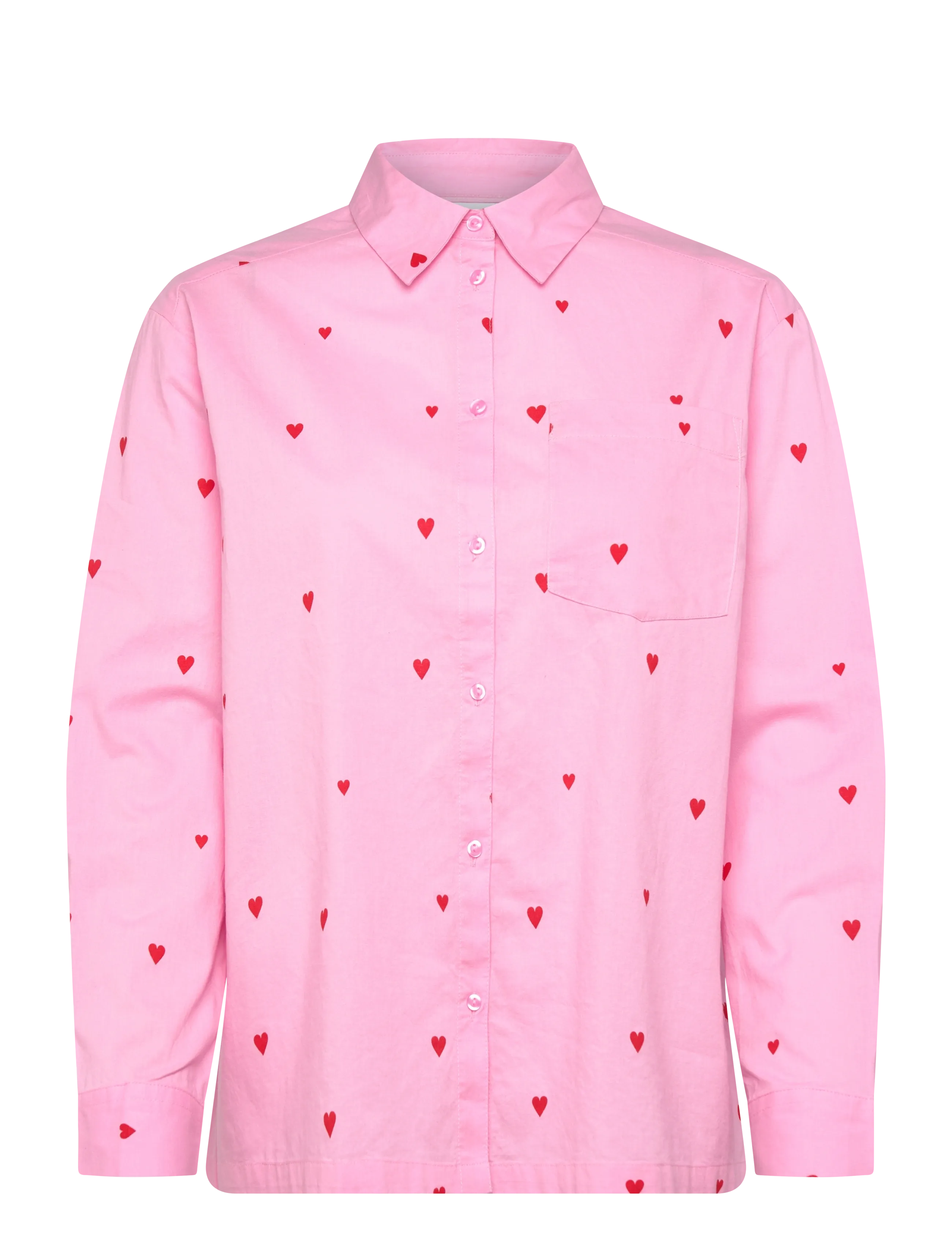 Saint Tropez JalineSZ Shirt - Hemden - BONBON FLAME HEARTS / pink/rose