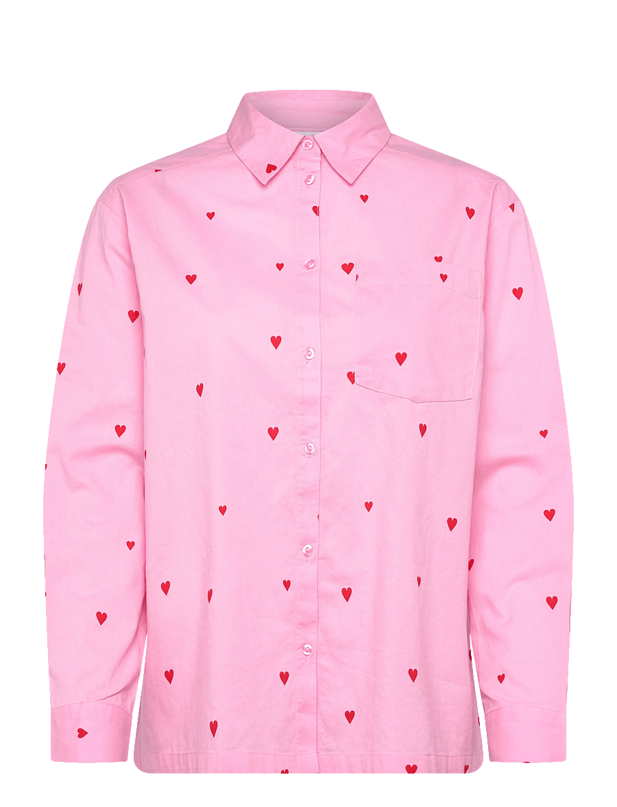Saint Tropez - JalineSZ Shirt - langärmlige hemden - bonbon flame hearts - 0