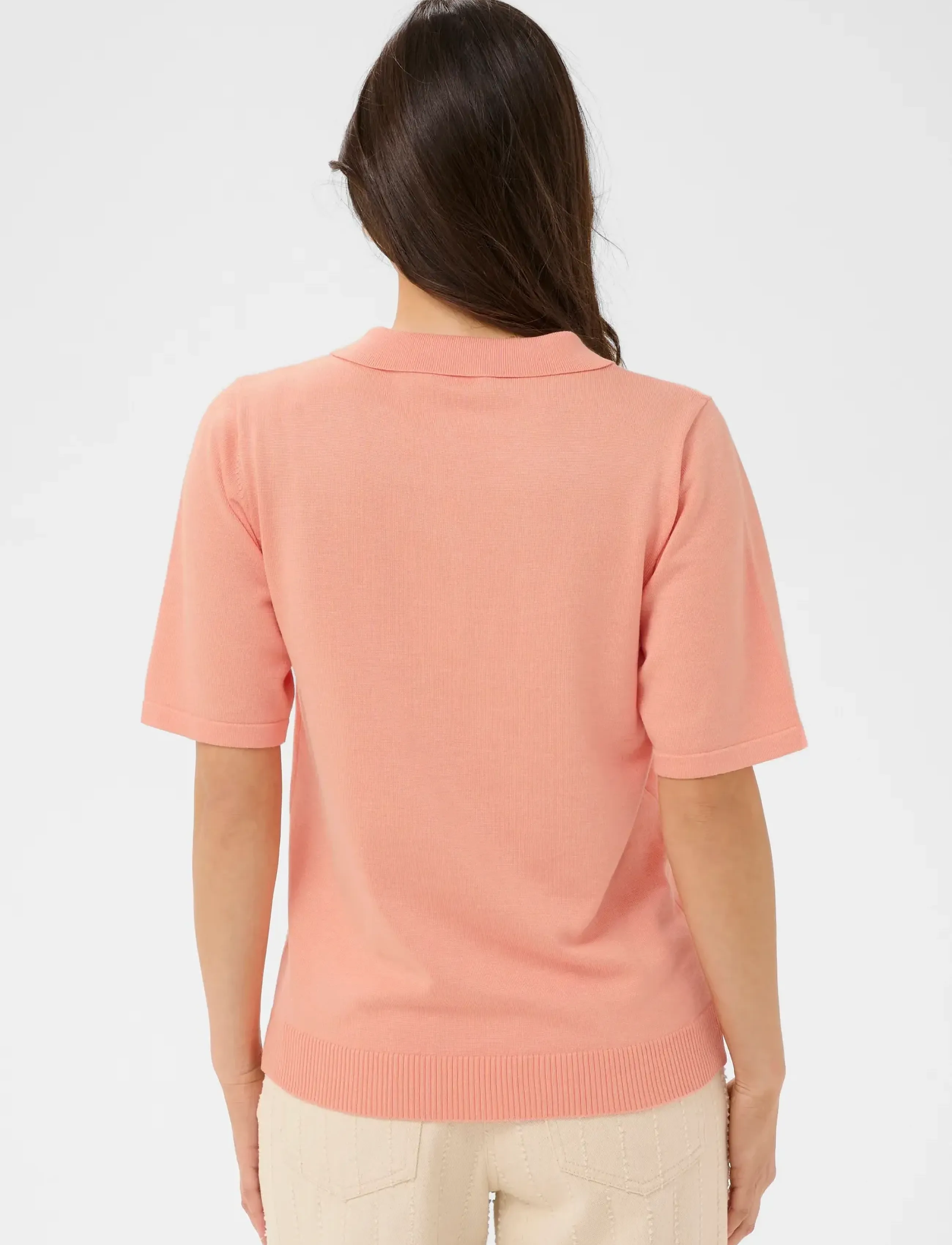 Saint Tropez - MilaSZ Polo SS Pullover - poloshirts - blooming dahlia melange - 4