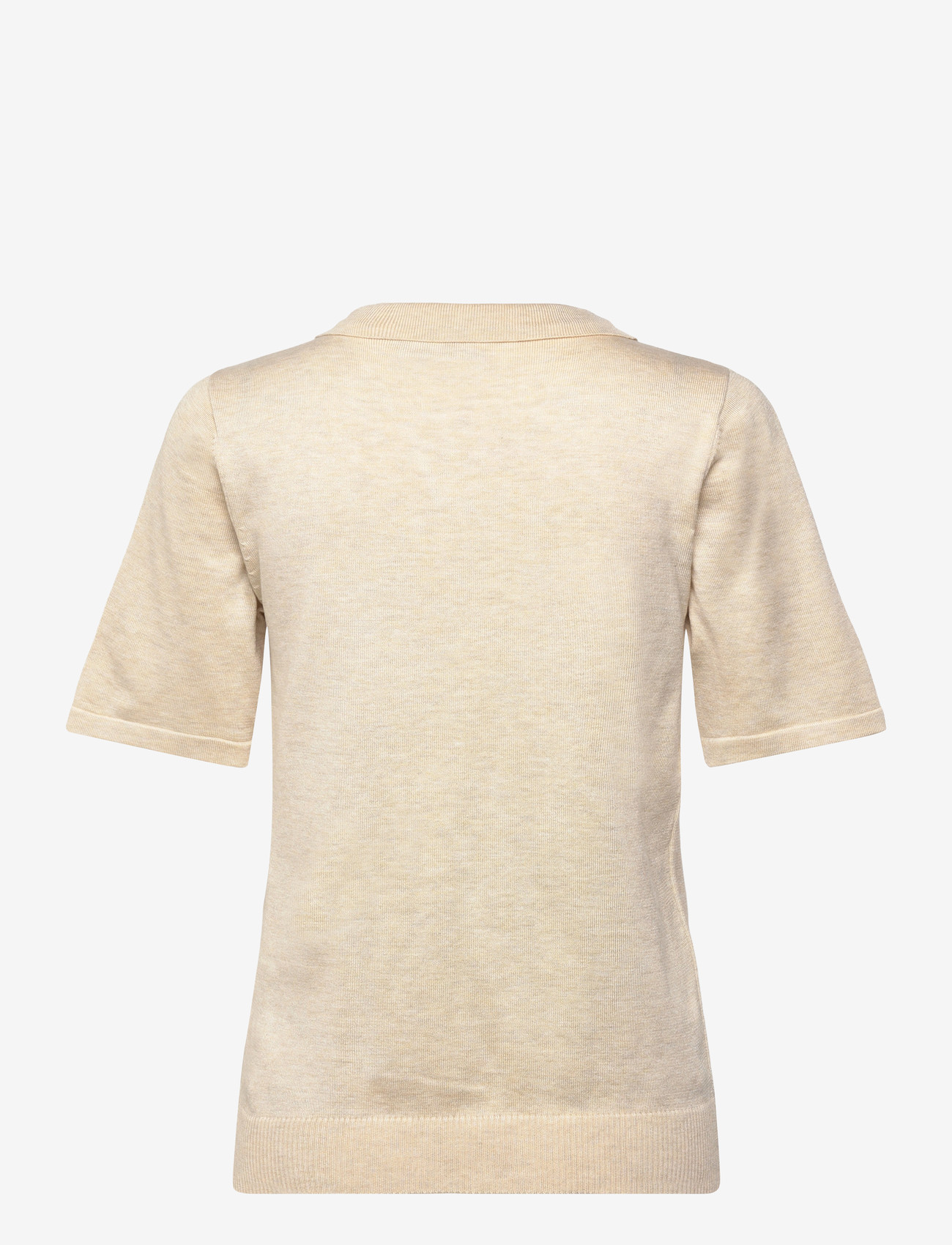 Saint Tropez - MilaSZ Polo SS Pullover - polo shirts - brown rice melange - 1