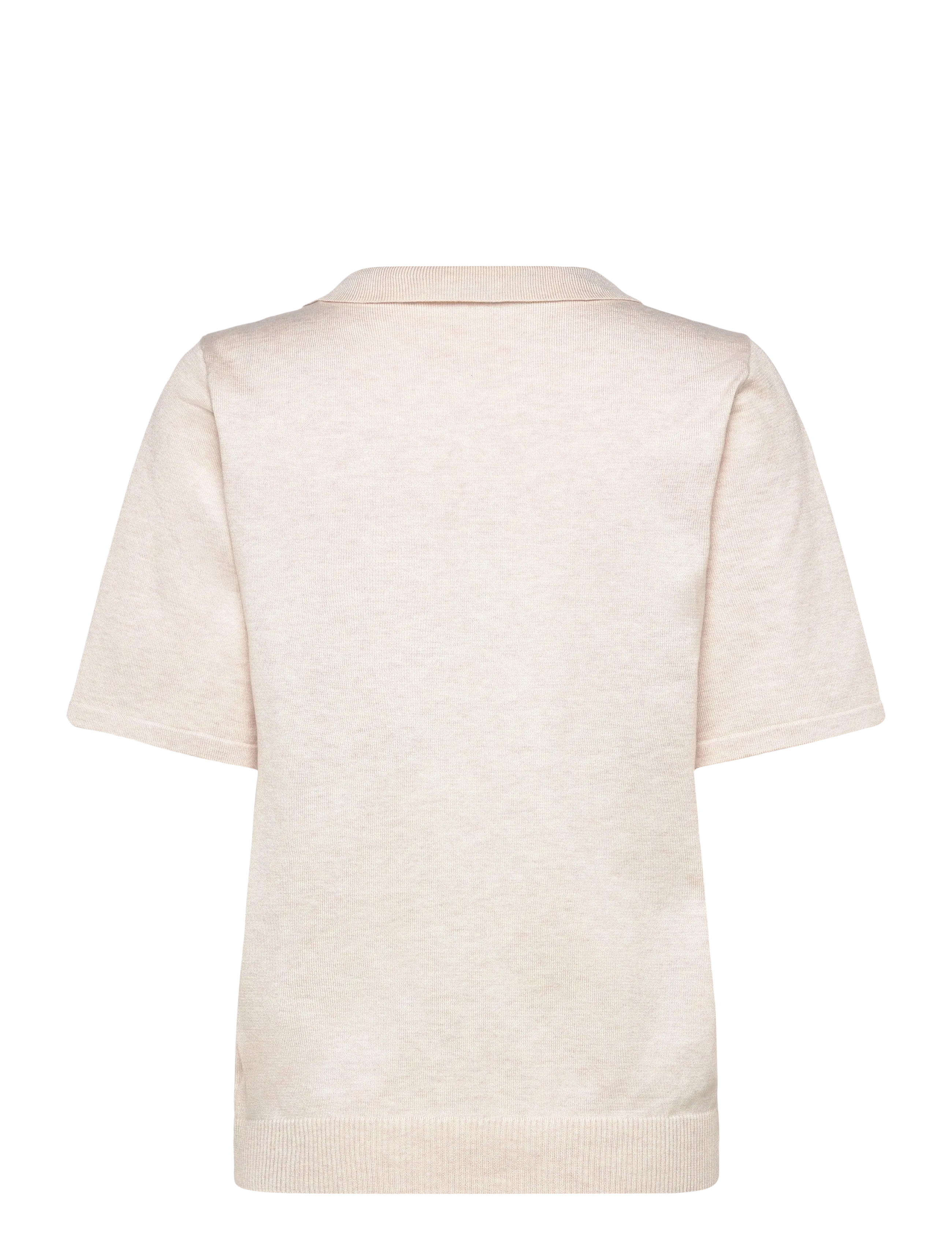 Saint Tropez - MilaSZ Polo SS Pullover - laveste priser - fog melange - 1