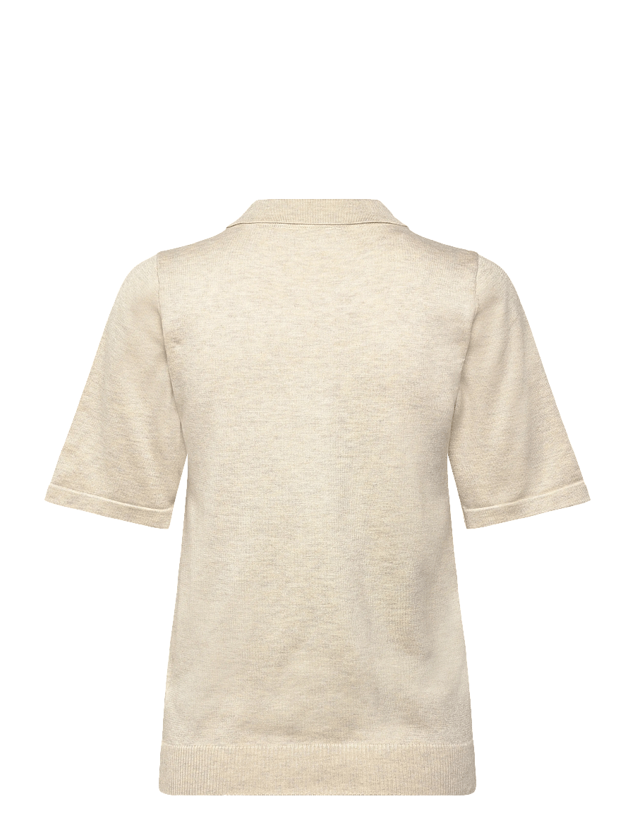 Saint Tropez - MilaSZ Polo SS Pullover - poloshirts - jojoba melange - 1