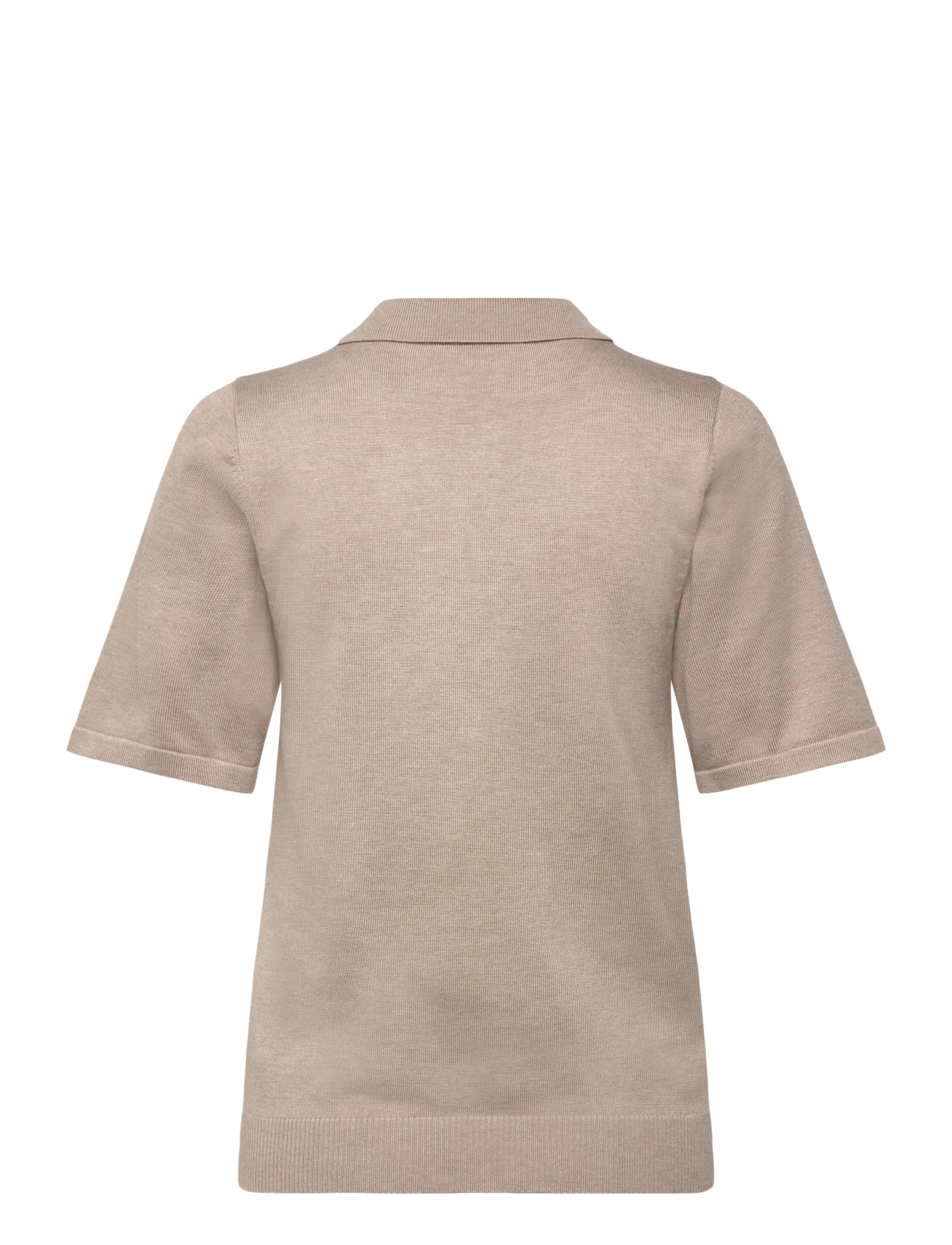 Saint Tropez - MilaSZ Polo SS Pullover - laveste priser - plaza taupe melange - 1