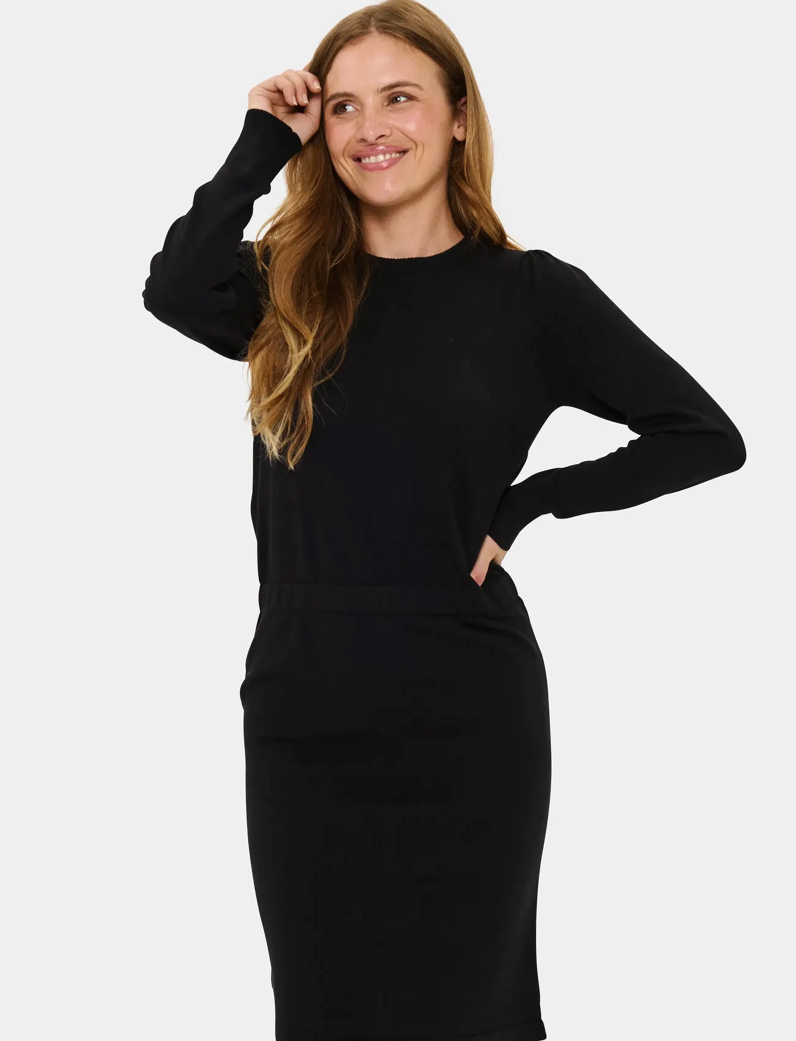Saint Tropez MilaSZ LS Dress - Kjoler - BLACK / black