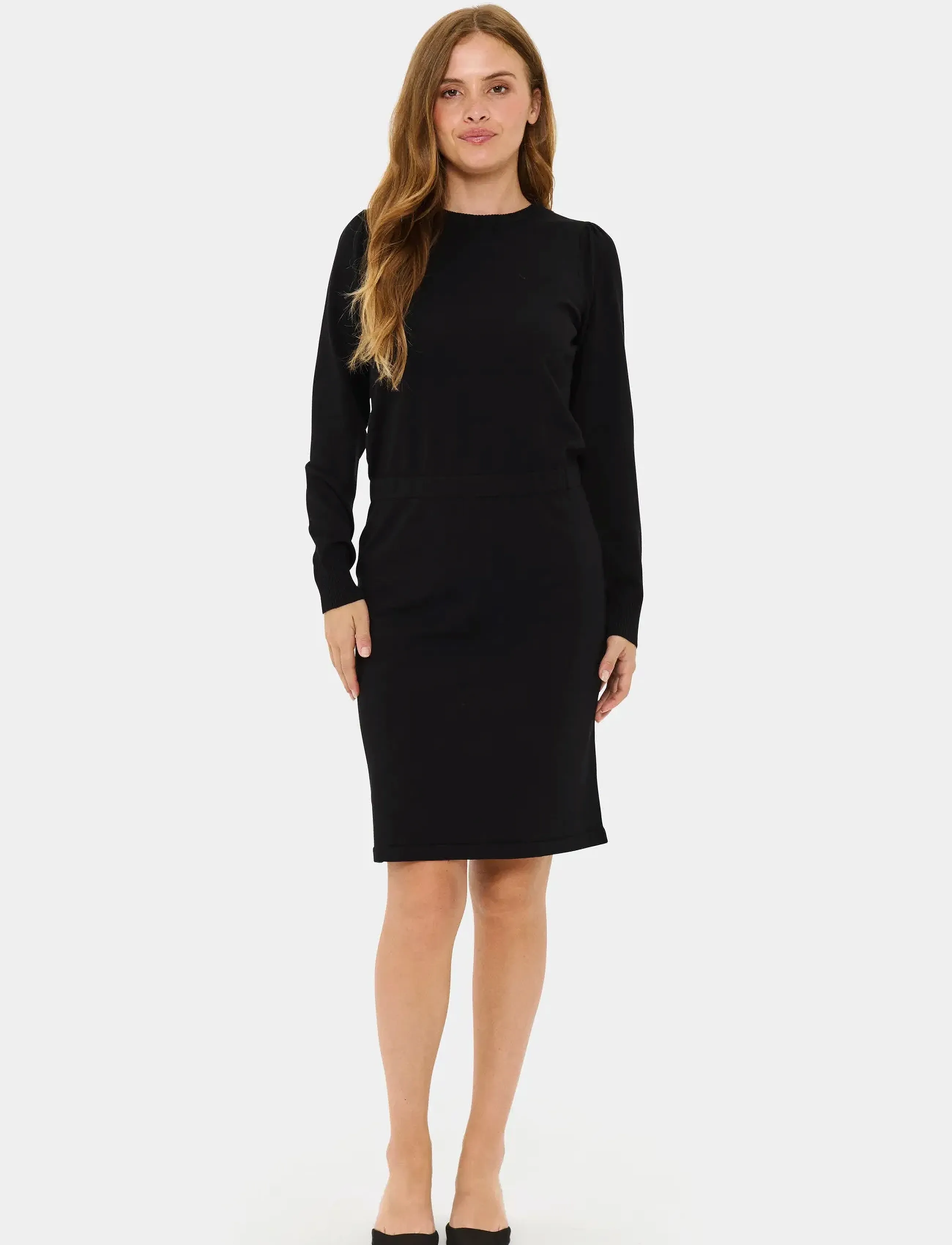 Saint Tropez - MilaSZ LS Dress - knitted dresses - black - 3