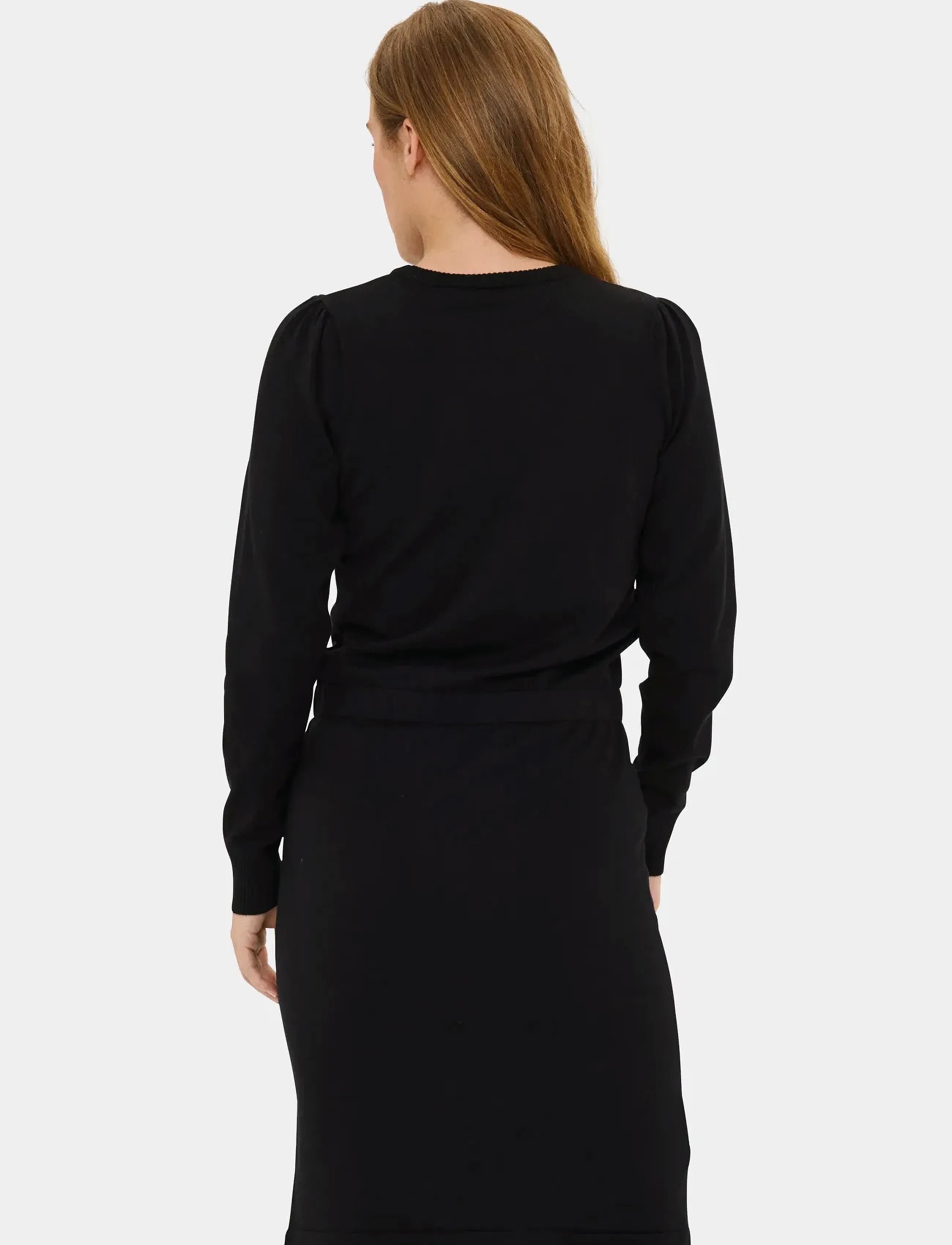 Saint Tropez - MilaSZ LS Dress - knitted dresses - black - 4
