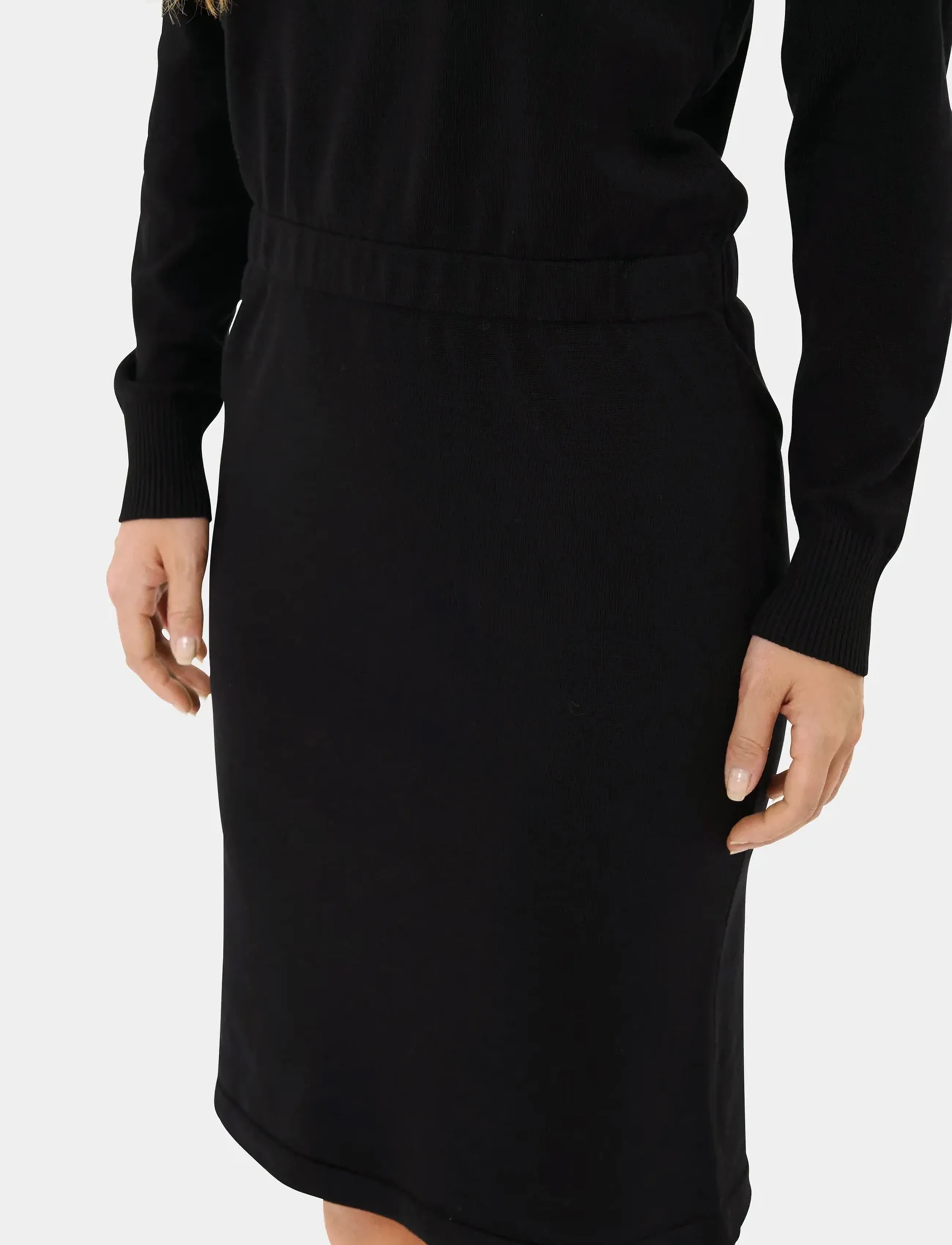 Saint Tropez - MilaSZ LS Dress - knitted dresses - black - 5
