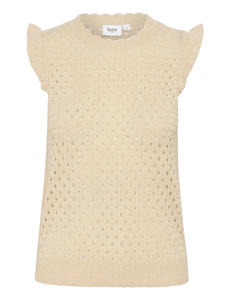 Saint Tropez - KeirySZ Vest - gestrickte westen - creme - 1