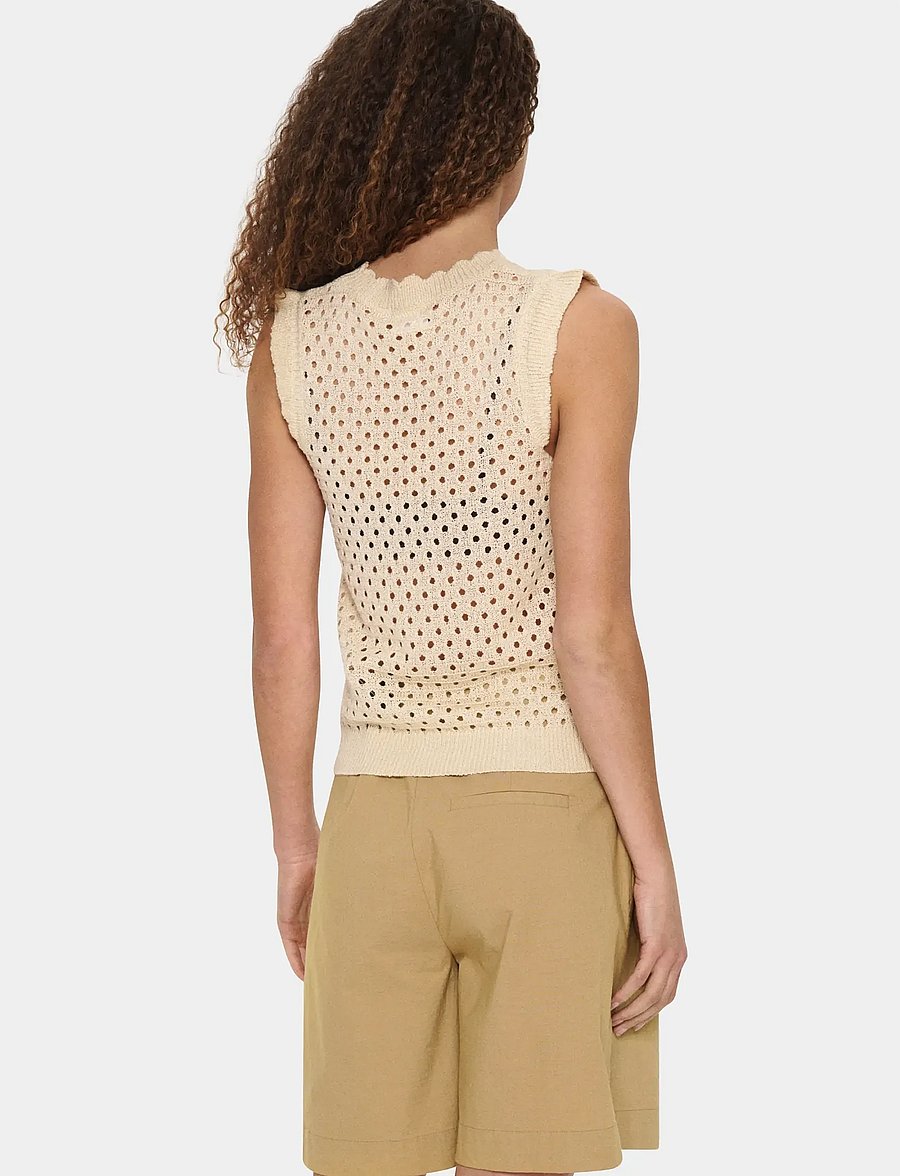 Saint Tropez - KeirySZ Vest - strikveste - creme - 4