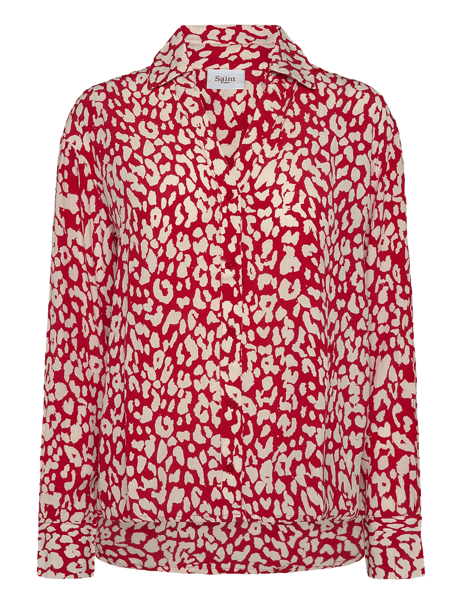 Saint Tropez - ZveaSZ Shirt - langärmlige hemden - crimson leopard - 0