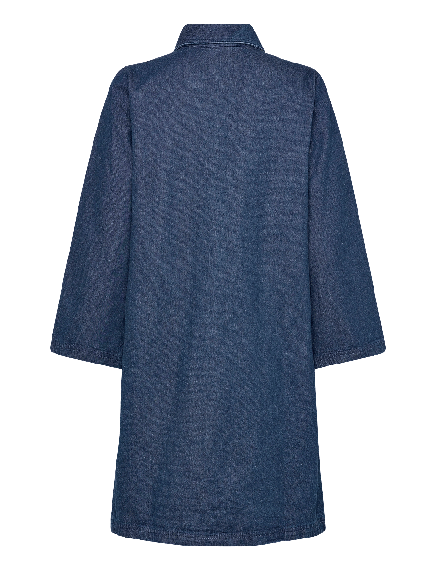 Saint Tropez - ZhivaSZ Dress - skjortklänningar - medium blue denim - 1