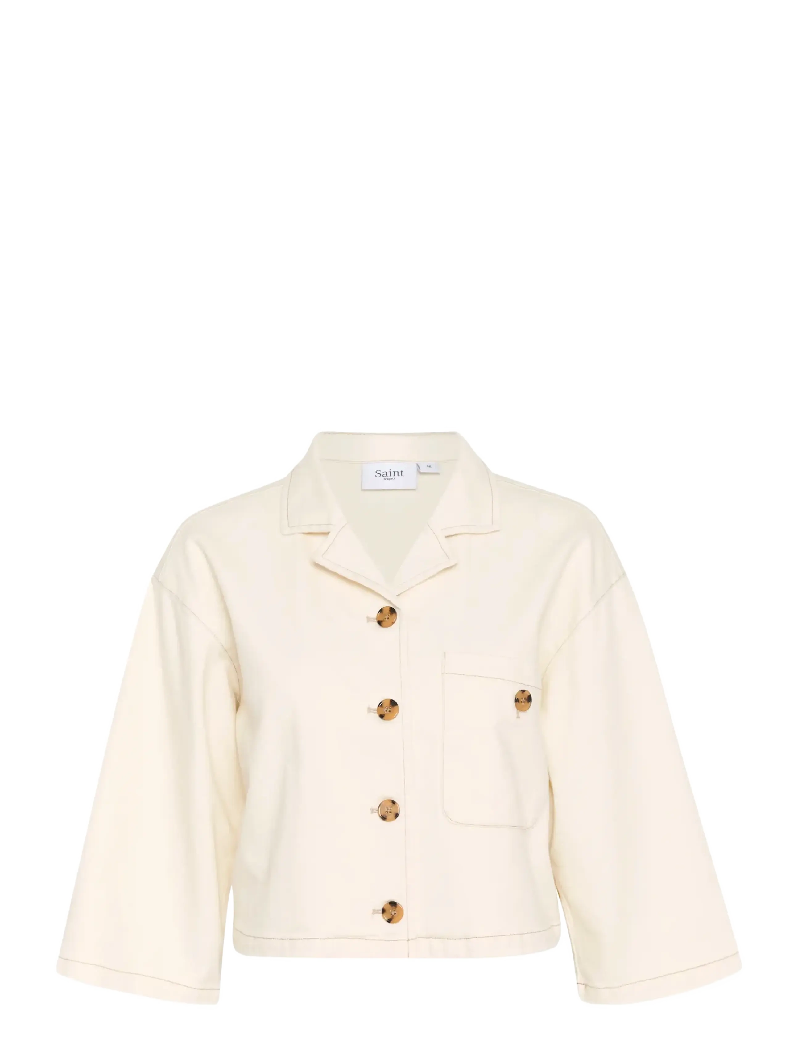 SAINT TROPEZ Kayosz Shirt Cream - M - Damen