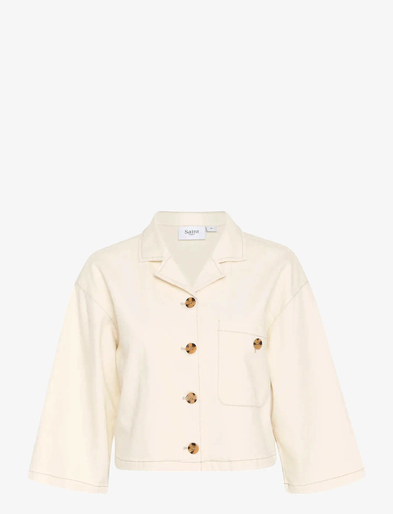 Saint Tropez - KayoSZ Shirt - kortærmede skjorter - winter white - 1