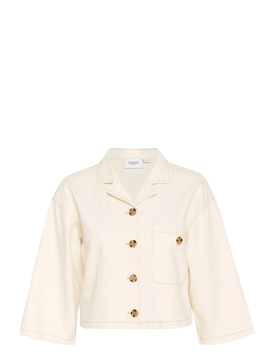 Saint Tropez - KayoSZ Shirt - kurzärmlige hemden - winter white - 1