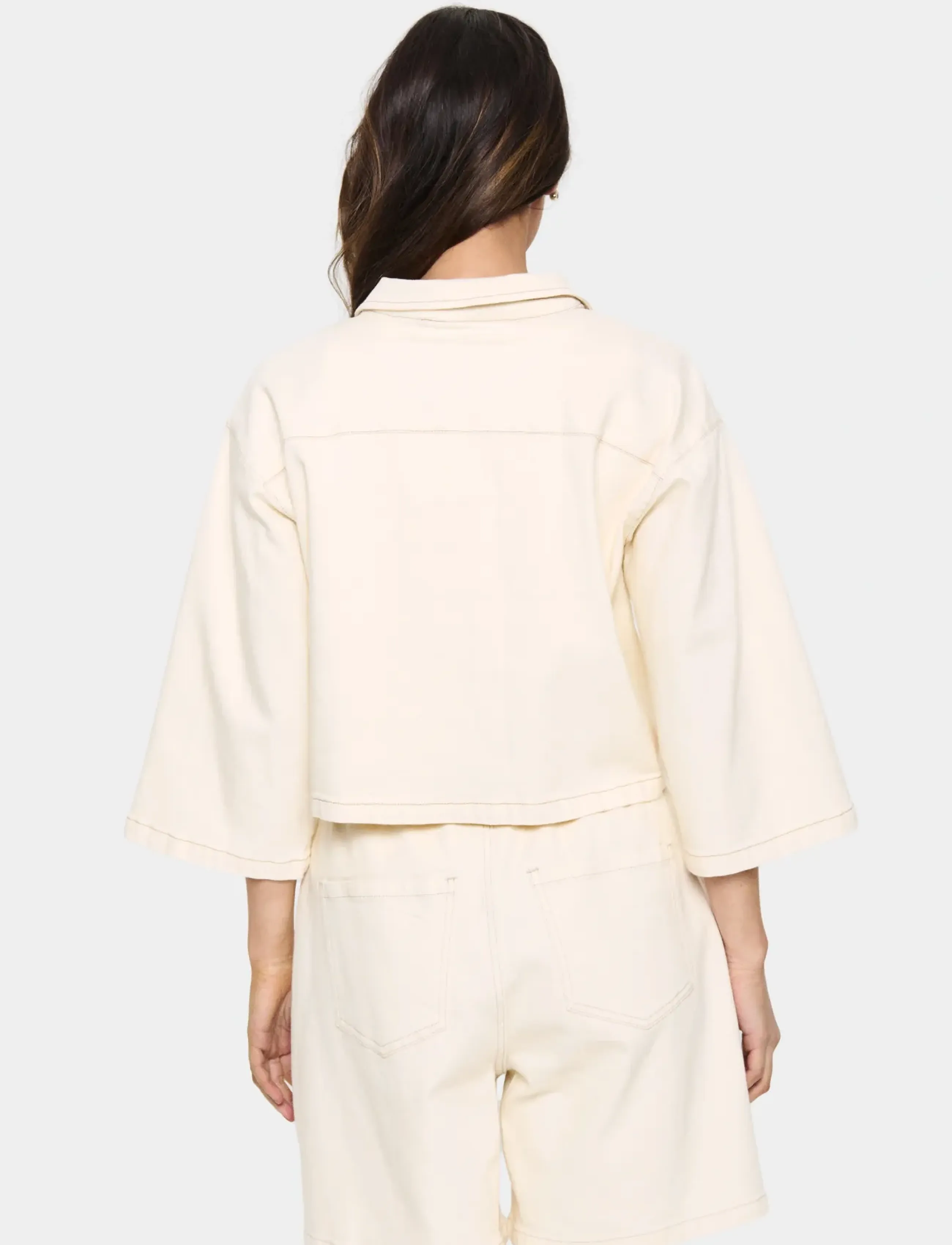 Saint Tropez - KayoSZ Shirt - kortærmede skjorter - winter white - 4