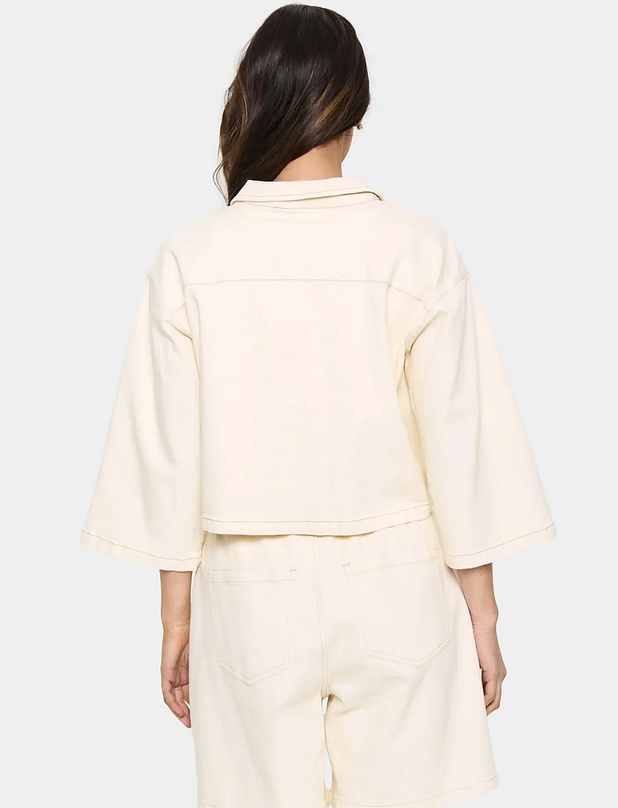 Saint Tropez - KayoSZ Shirt - kurzärmlige hemden - winter white - 4