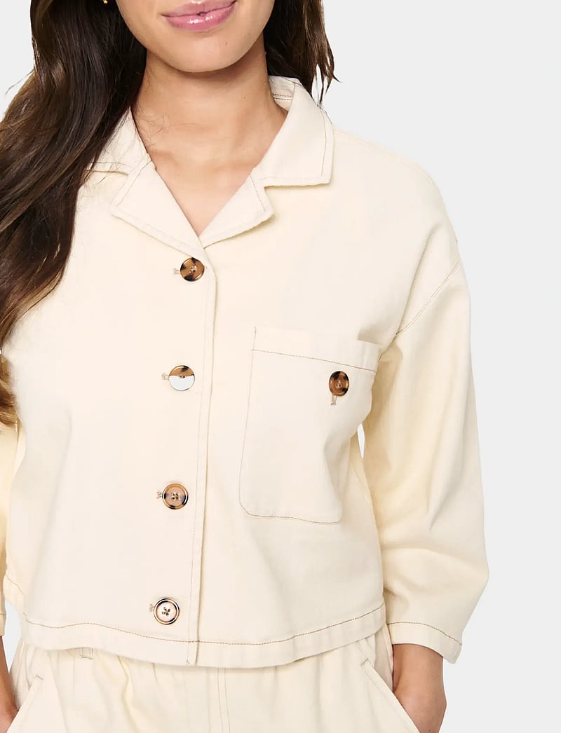 Saint Tropez - KayoSZ Shirt - kortærmede skjorter - winter white - 5