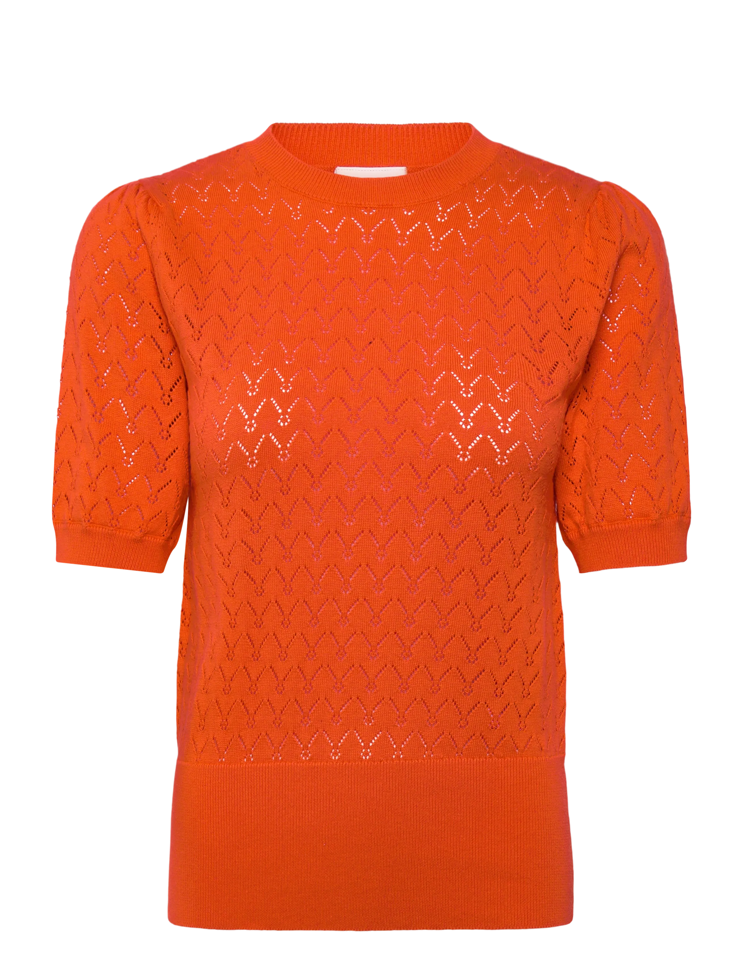 Saint Tropez Karnasz Puff Pullover, S, Orange, Strik > Trøjer, Dame