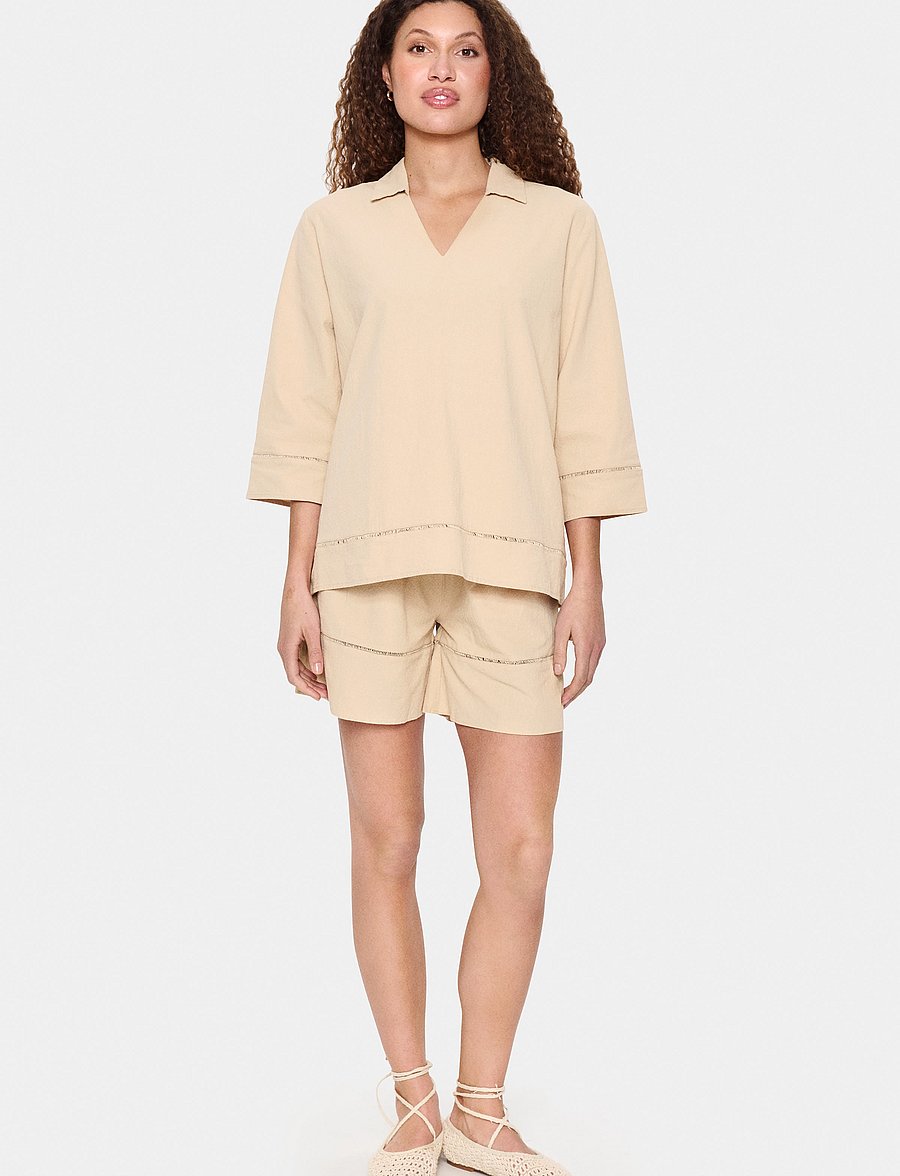 Saint Tropez - KalindaSZ Blouse - langärmelige blusen - irish cream - 3