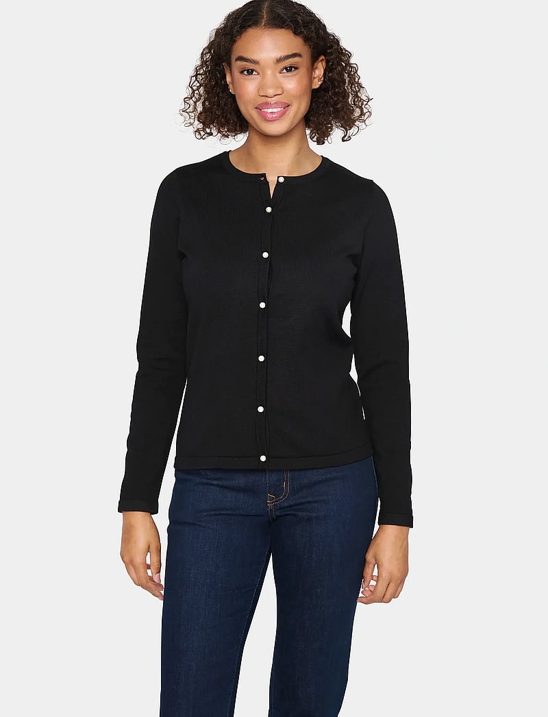 Saint Tropez - JemmaSZ Cardigan - cardigans - black - 0